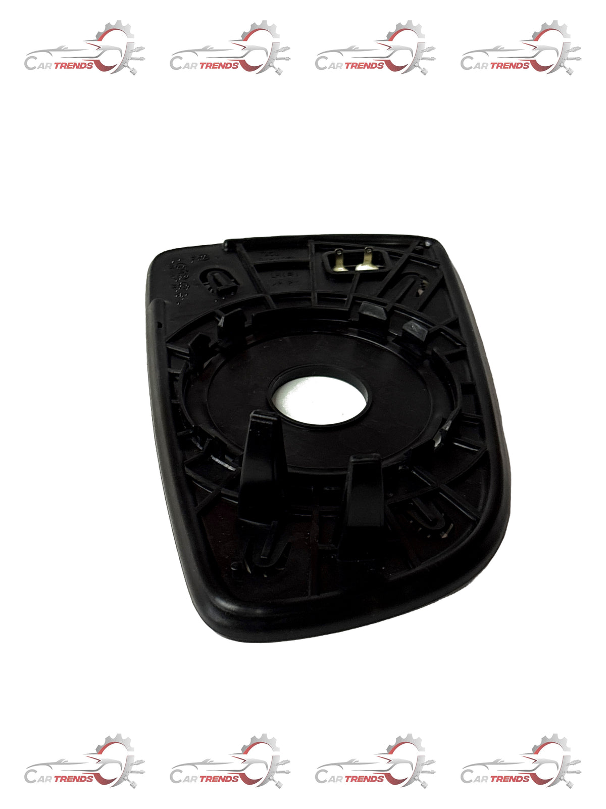 CarTrends Aveo left mirror glass replacement, showing the clear, reflective glass for vehicle side mirror on a white background.