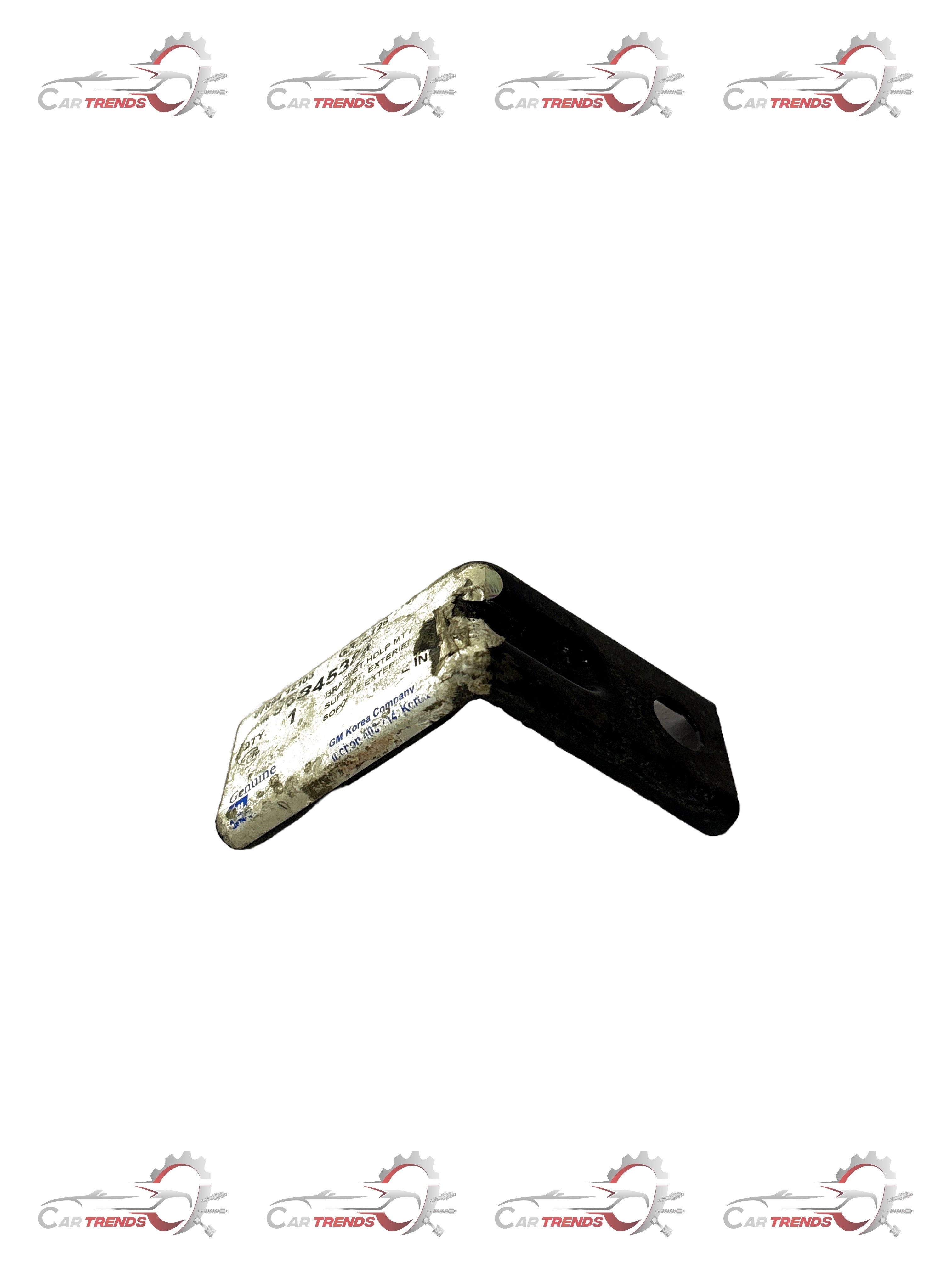 CarTrends Cruze quarter panel bracket, automotive spare part, shown mounted on vehicle for rear side panel support.