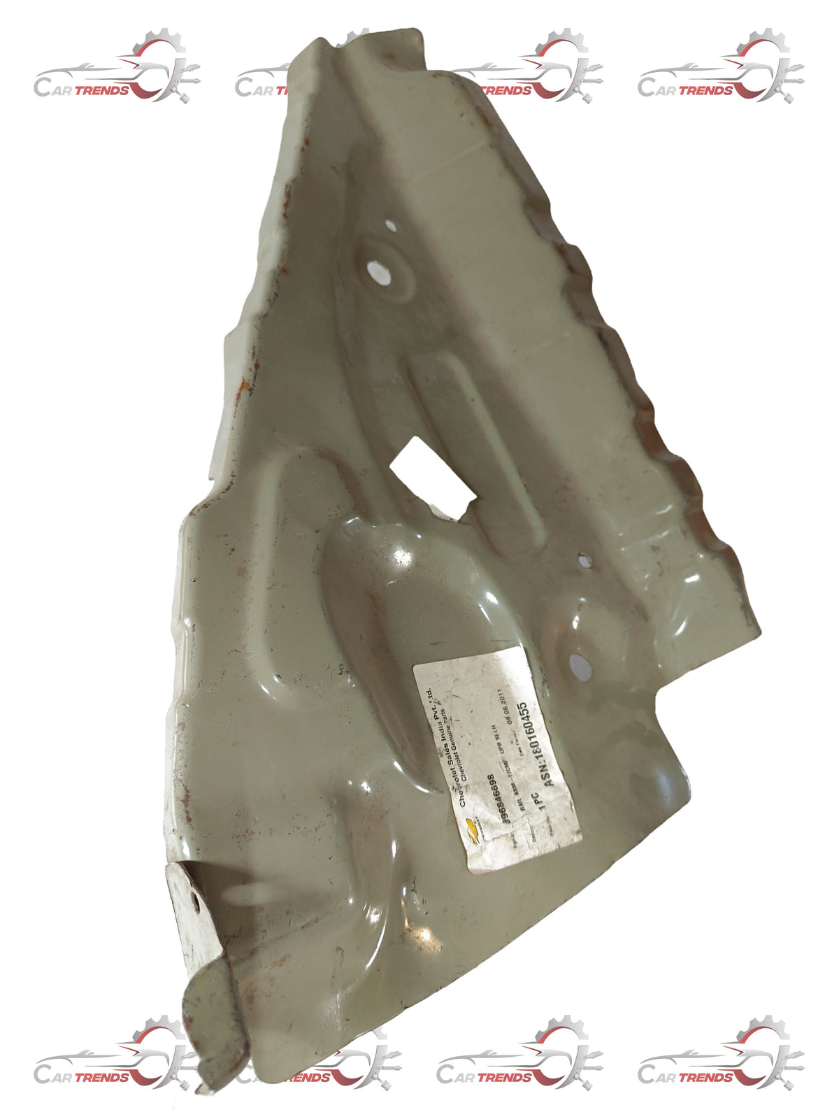 CarTrends rail compartment part, left side, spare part for vehicle interior, detailed view of the metal rail component.