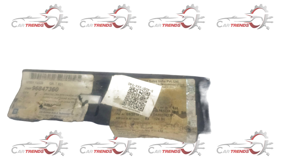 CarTrends rear upper right bumper bracket for Chevrolet Beat, spare part for rear fascia replacement.