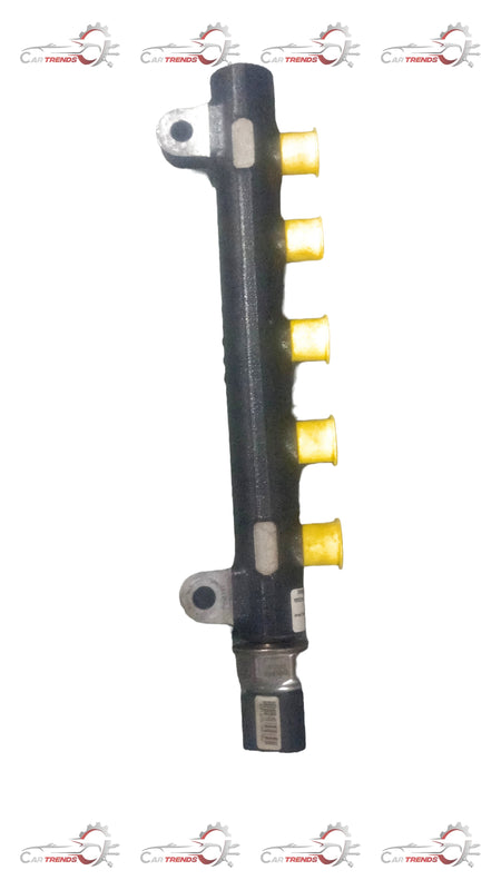CarTrends fuel injector rail cap for Captiva, spare part, shown on white background with detailed metal and plastic components.