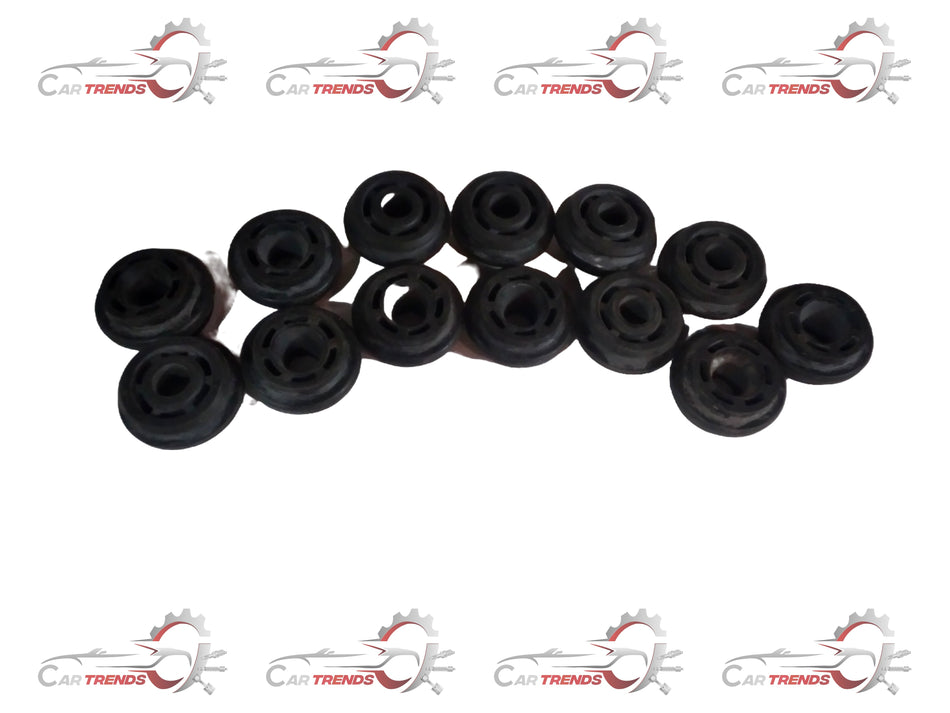 CarTrends upper radiator insulator for Opel Optra, spare part shown in black with mounting points and insulation material visible.