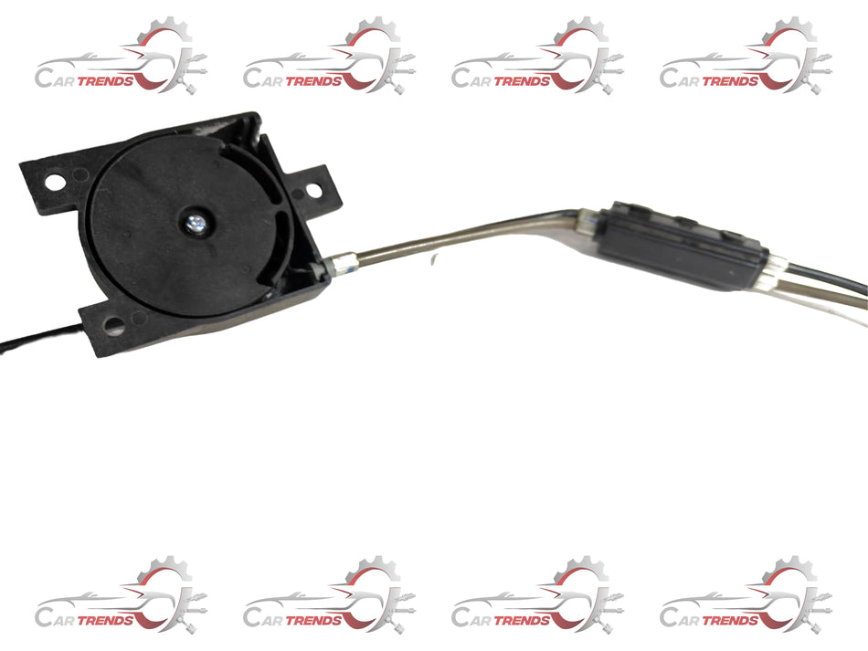 CarTrends rear seat actuator cable for Captiva left side, spare part component with cable and connector visible.