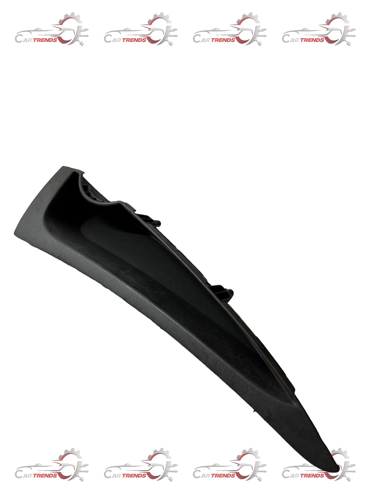 Black passenger side moulding spare part for IP vehicle by CarTrends, featuring a distinctive beat design.