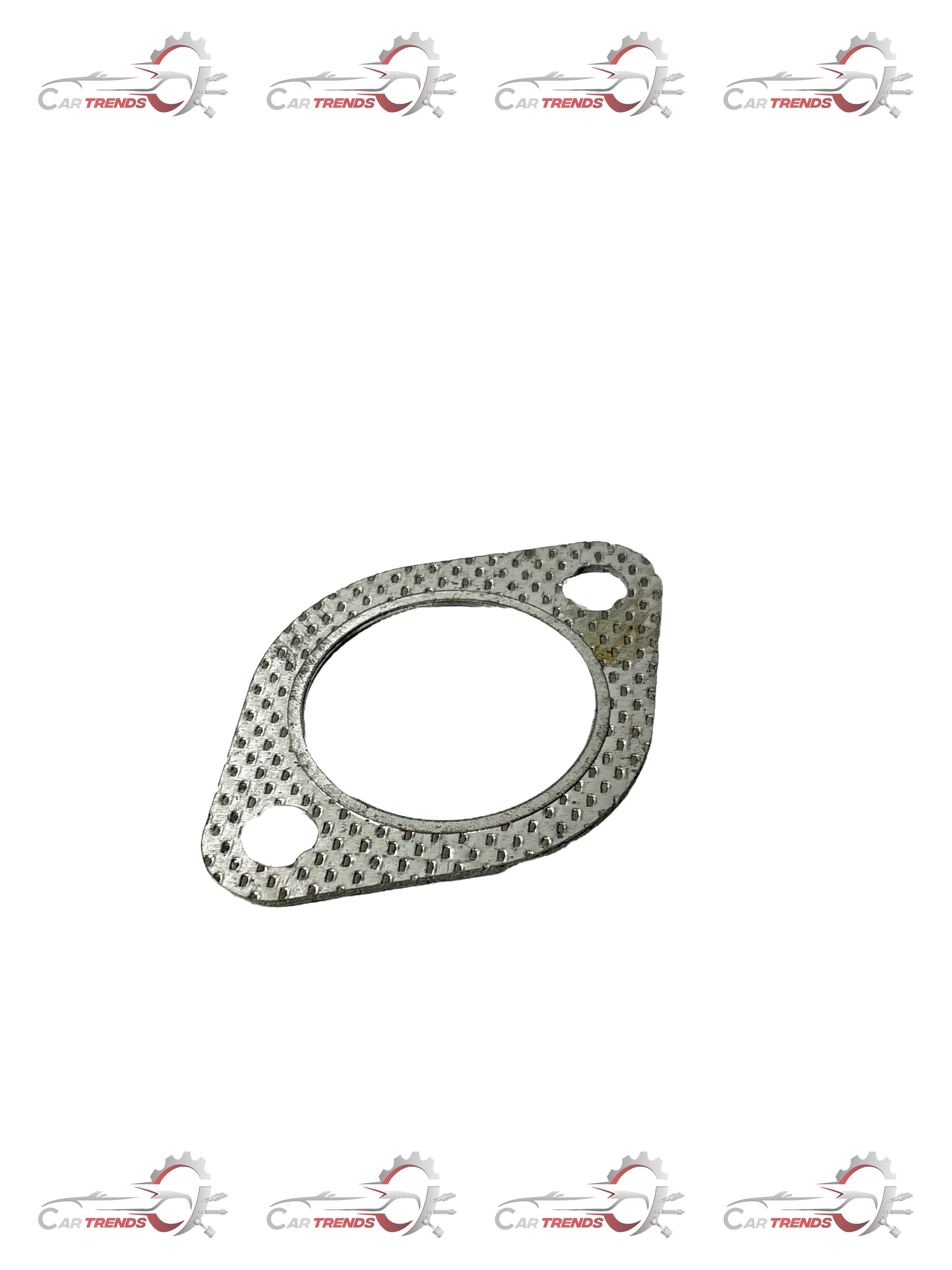 CarTrends muffler gasket for Opel Optra, automotive spare part showing gasket with metal and rubber components.