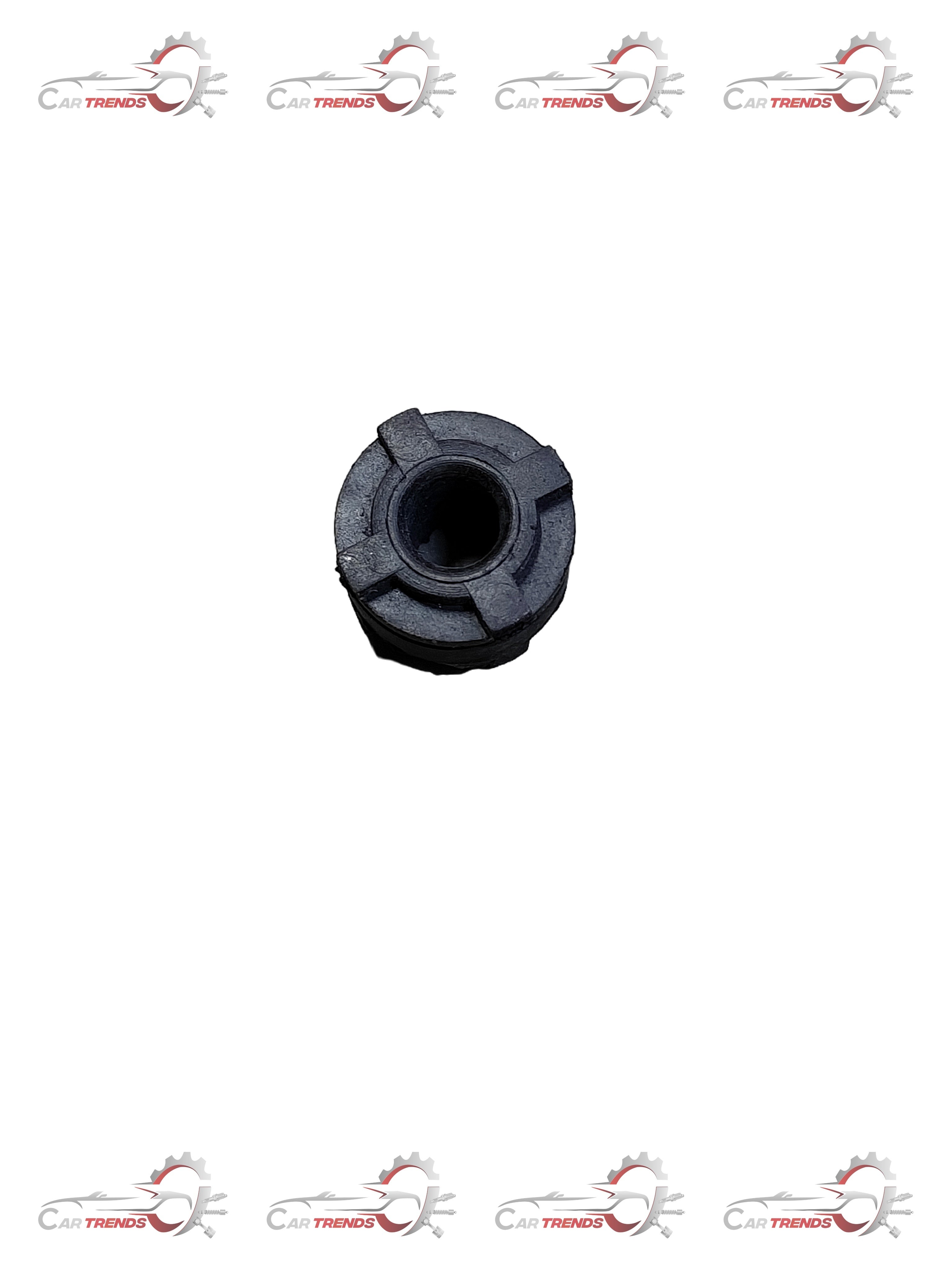 CarTrends mounting bush for Tavera T97598204, spare part shown in the image with close-up of rubber and metal components.