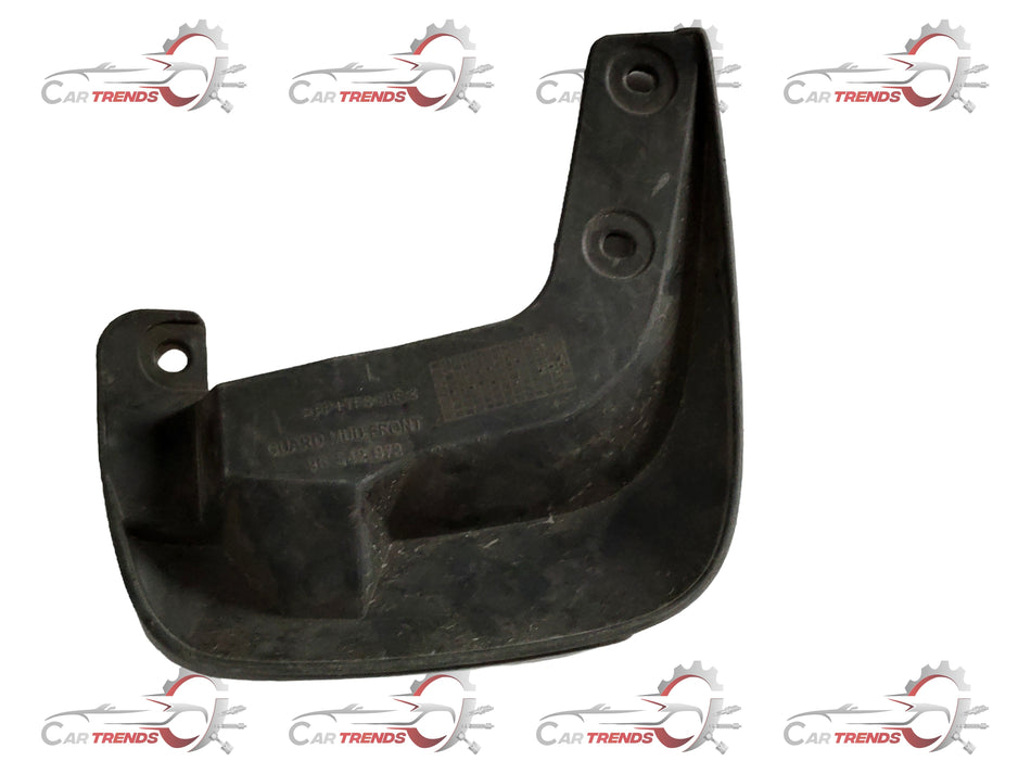 CarTrends mudflap for Aveo, car spare part, black rubber mudflap with mounting brackets, designed for vehicle protection.