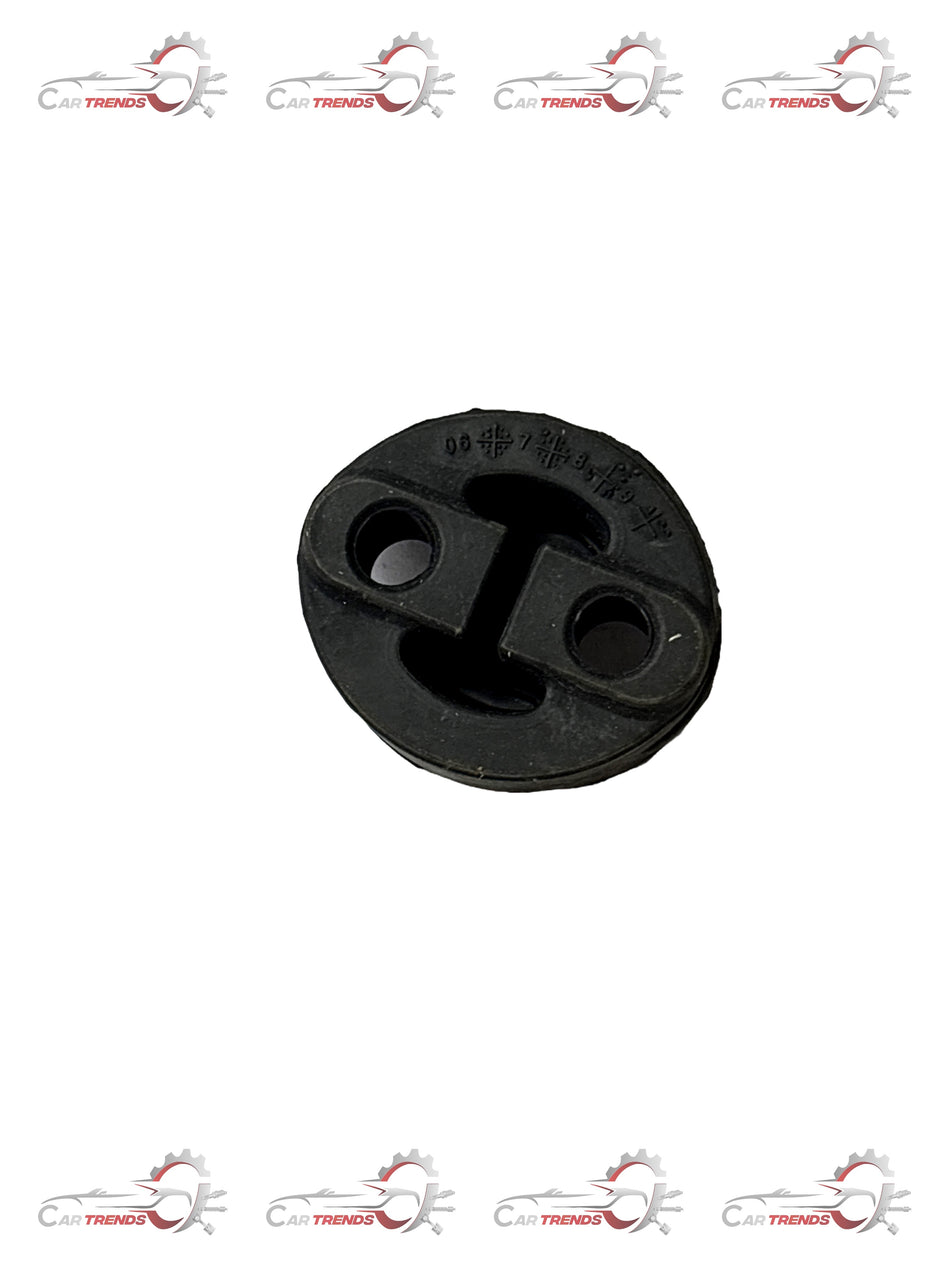 CarTrends muffler mount spare part for Spark, showing the black rubber and metal components of the exhaust system support.