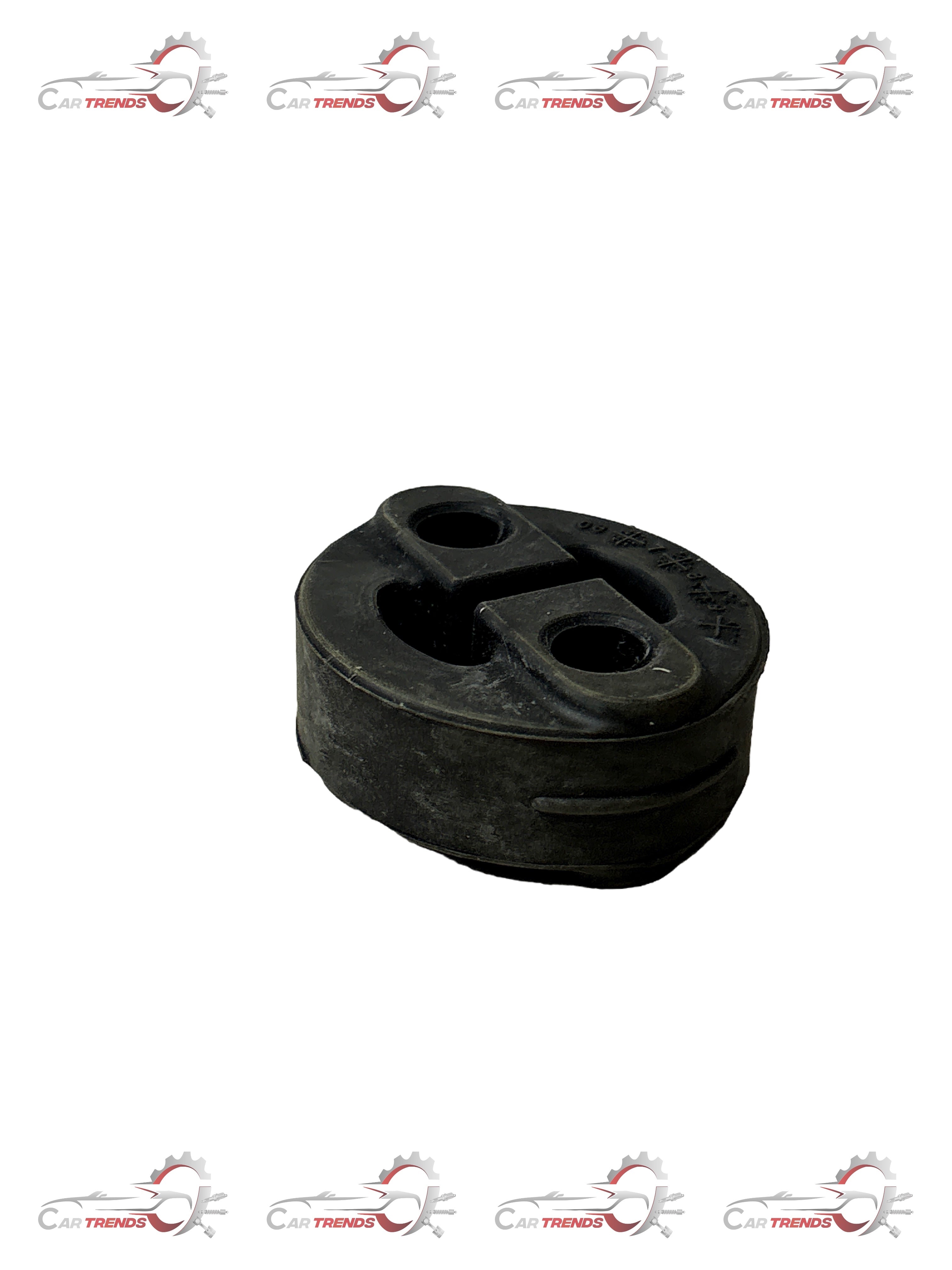 CarTrends muffler mount spare part for Spark, showing the durable metal exhaust mount with mounting brackets.