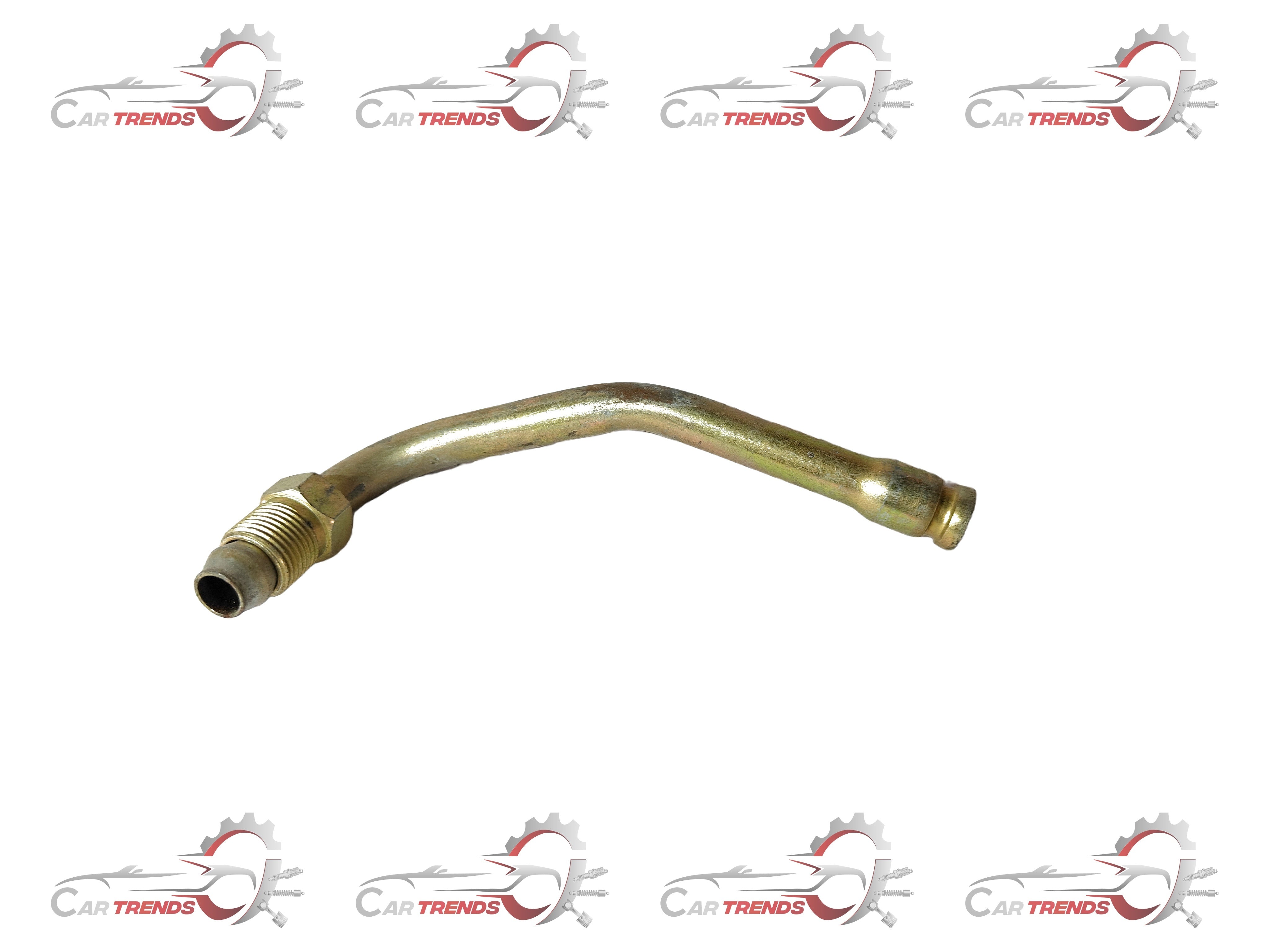 CarTrends oil pump pipe for Tavera, spare part replacement showing the pipe's connection points and metal construction.