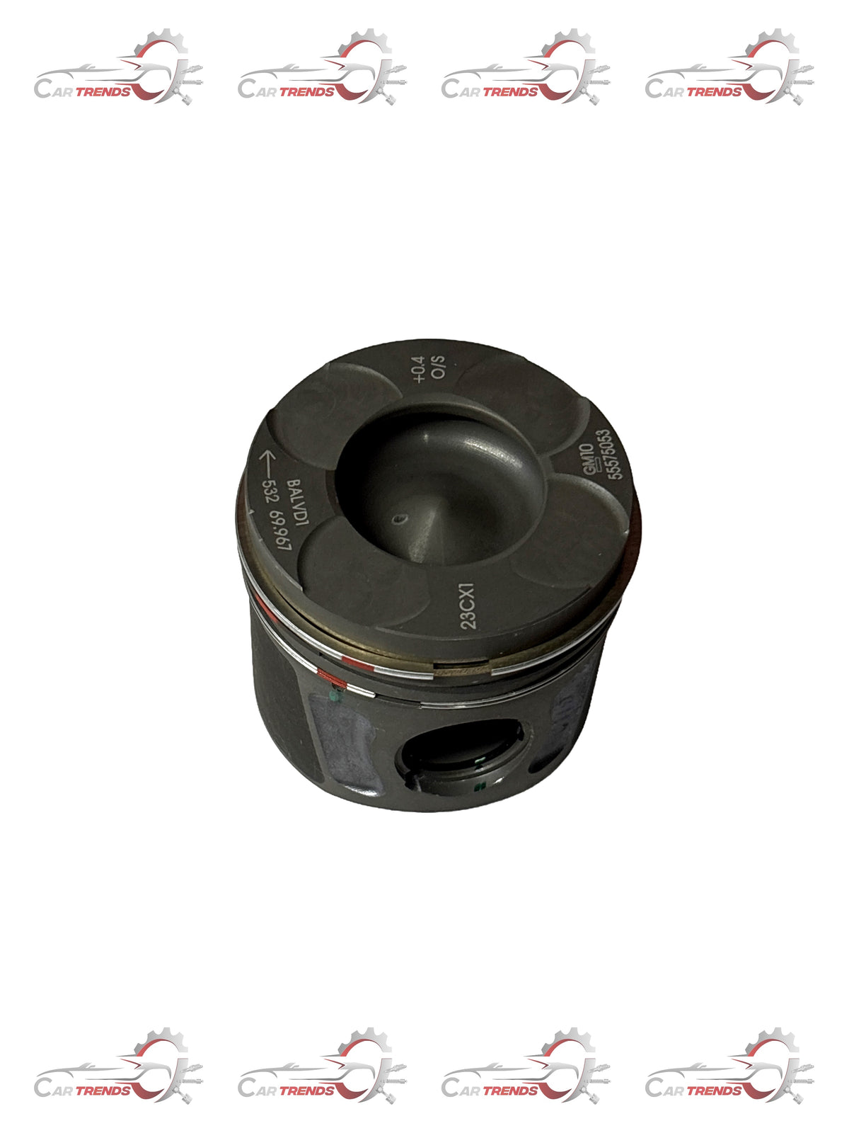 CarTrends Piston Beat Diesel Oversize J55575052 spare part for diesel engines, shown in the image.