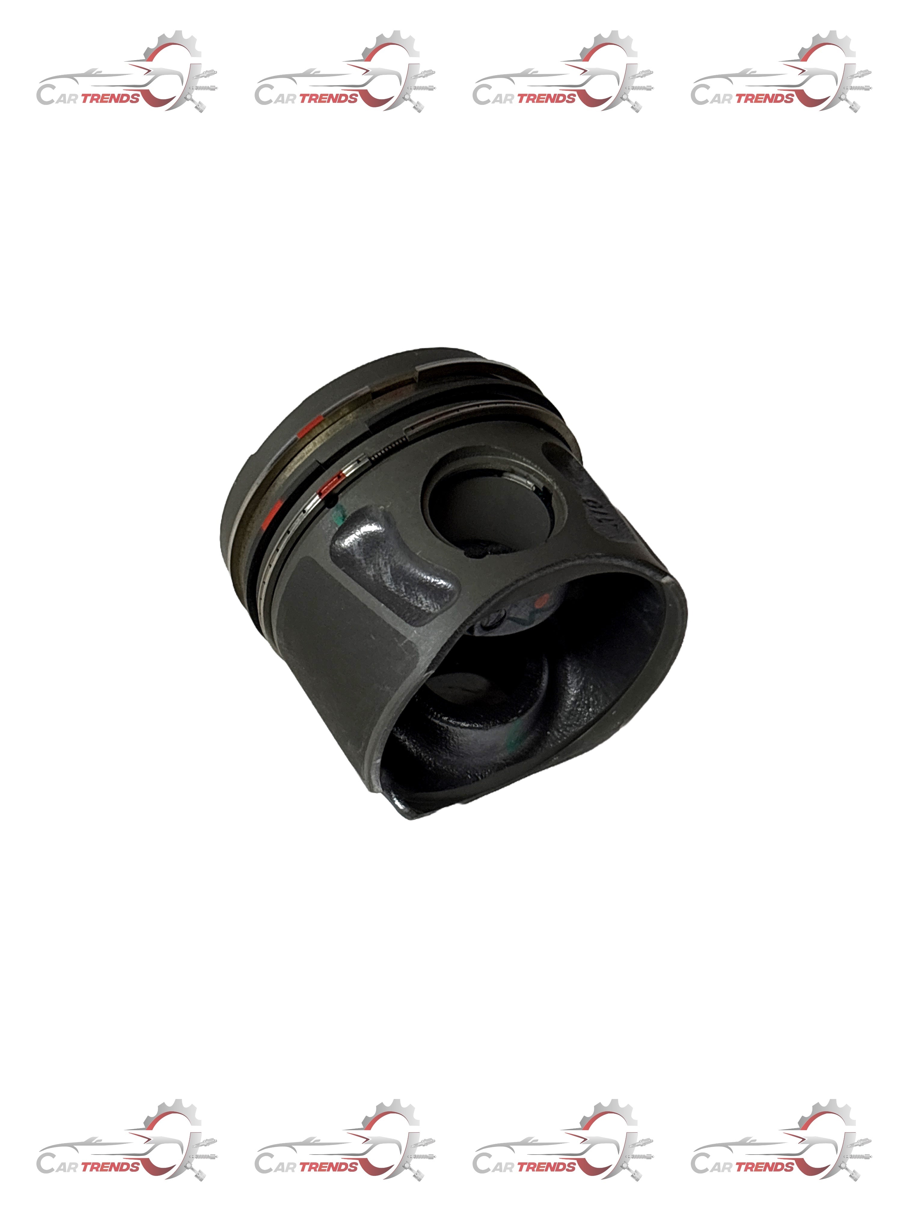 CarTrends diesel oversize piston beat spare part, showing detailed metal piston component for engine repair.