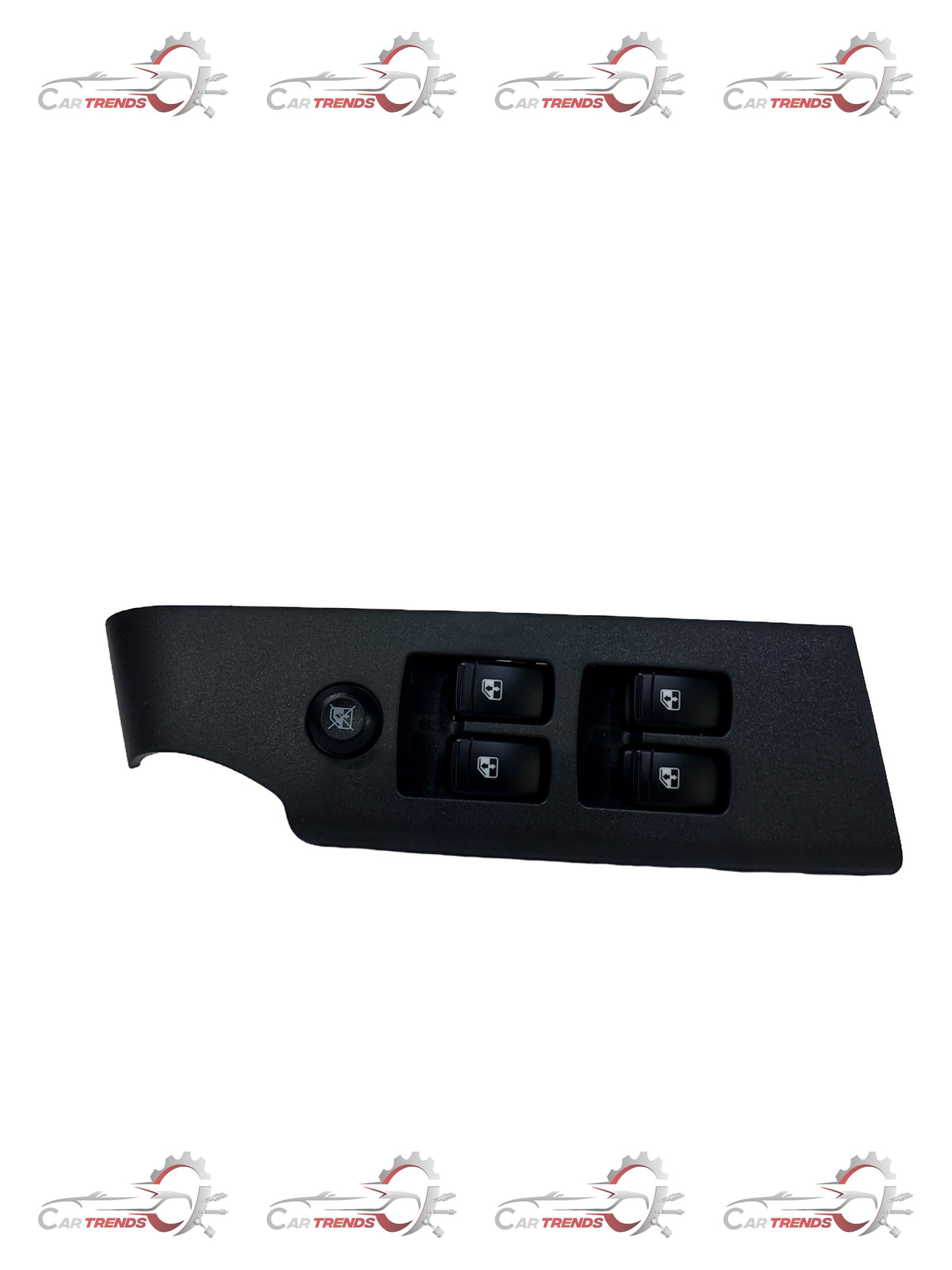 CarTrends front right power window switch for Chevrolet Aveo, replacement spare part showing the switch's design and connectors.
