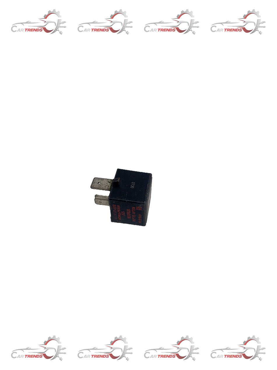 CarTrends Relay Glow Tavera T97595178 spare part, close-up of the automotive relay with glowing indicator and metal contacts.