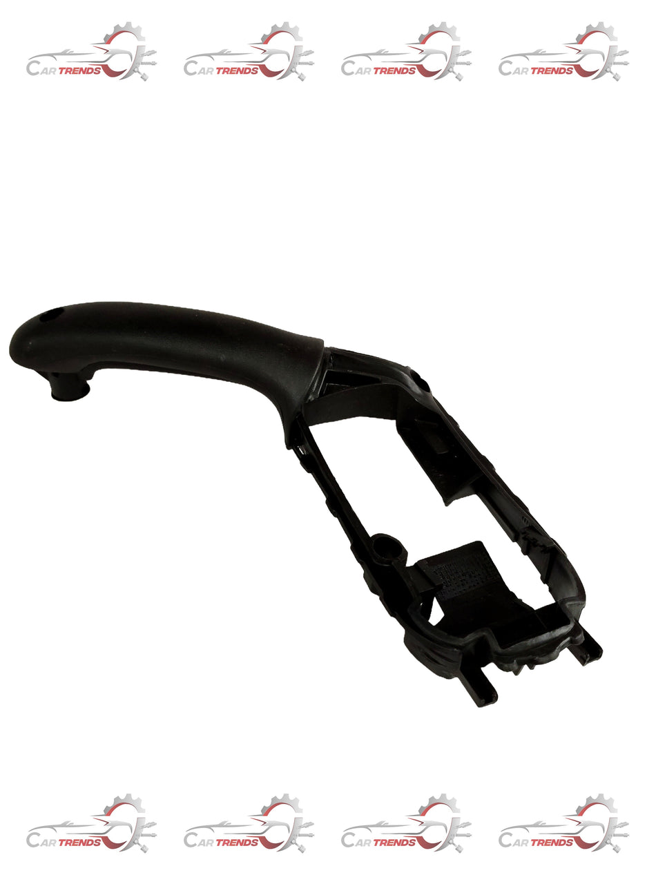 CarTrends S90433849 Corsa left side pull handle for vehicle spare parts, shown in black with mounting components visible.
