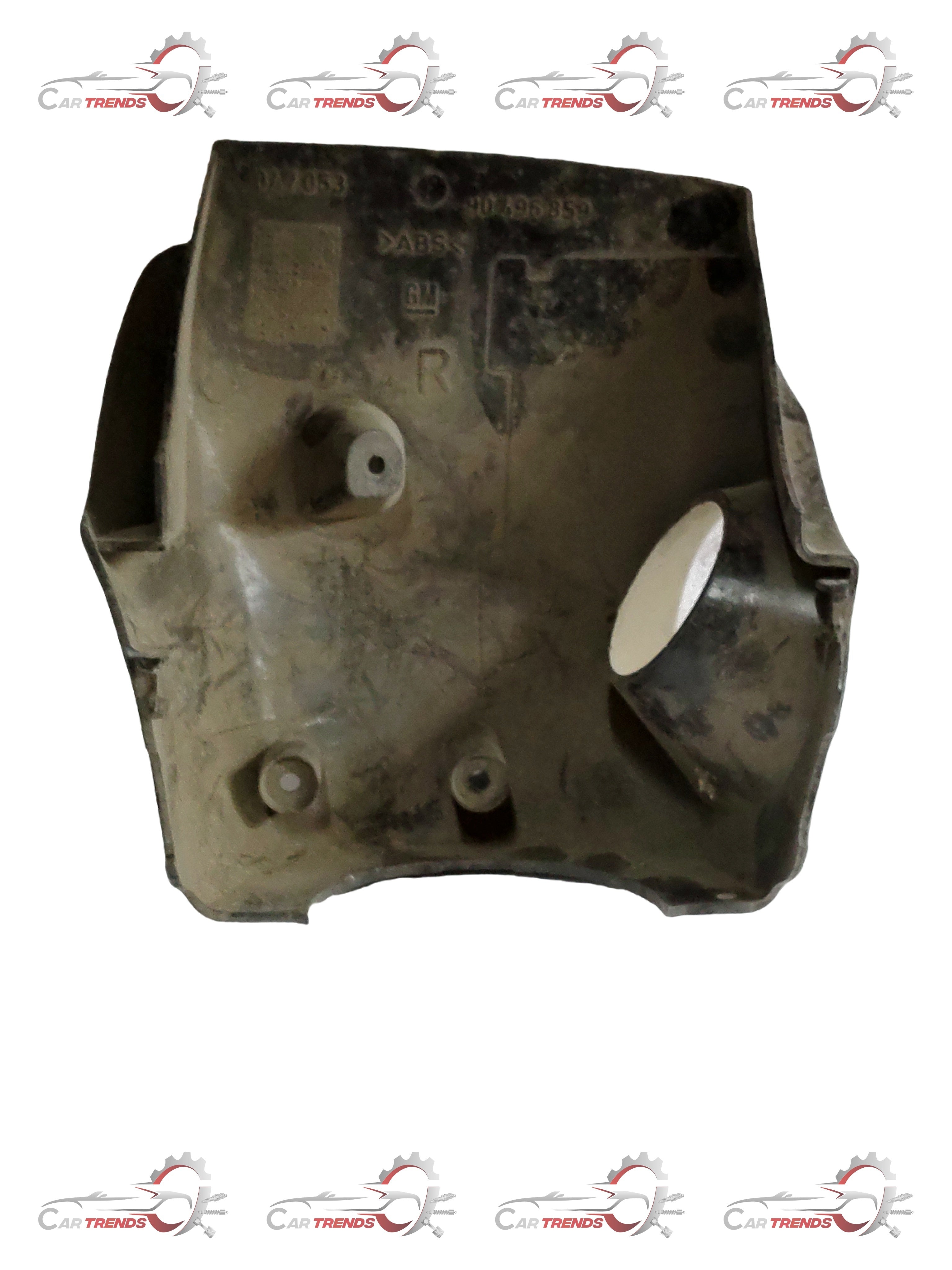 CarTrends lower Corsa steering cover, spare part for steering wheel protection, shown on a vehicle steering wheel.