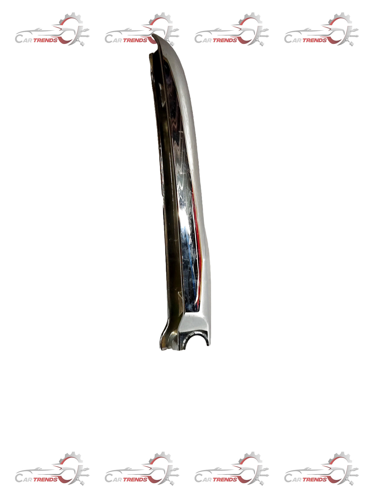 Chrome Dicci handle for Corsa by CarTrends, car spare part with a sleek, polished finish, shown on a white background.