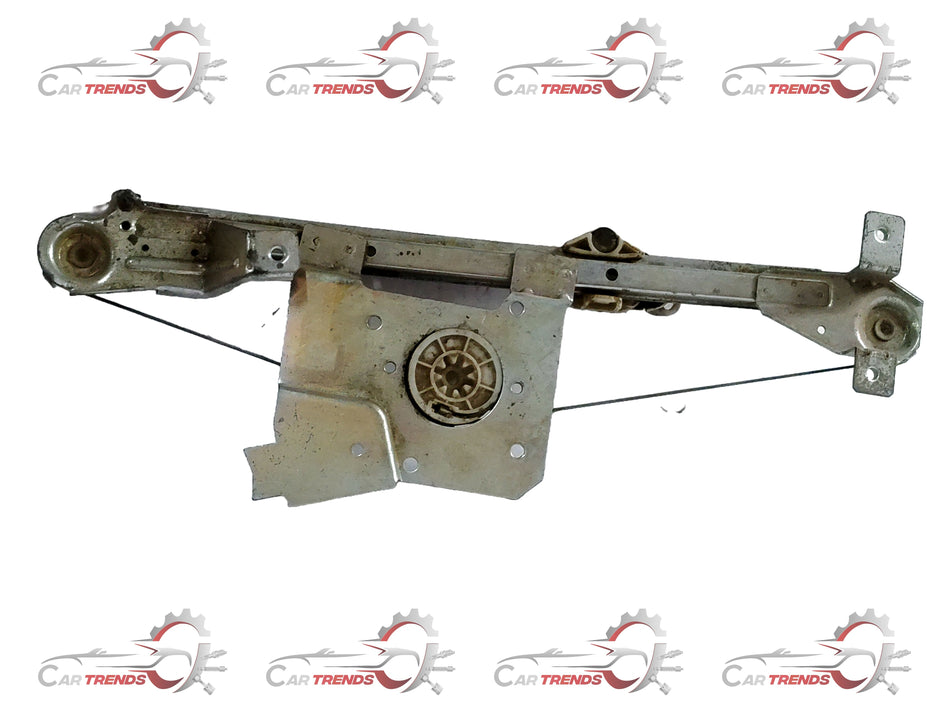 CarTrends Corsa rear left side window regulator spare part for vehicle, detailed view of the black regulator mechanism.