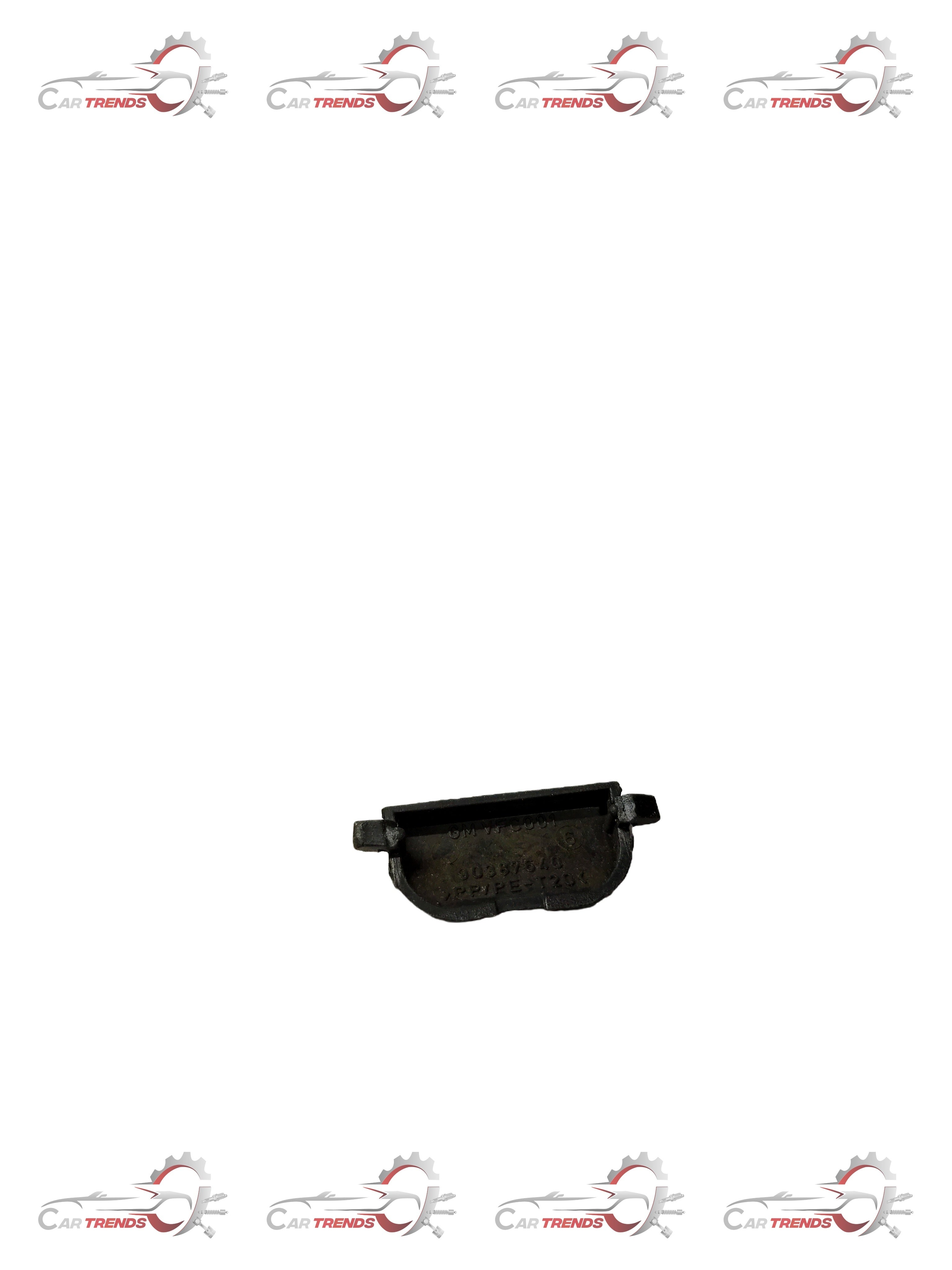 CarTrends Trim Plate Cap Corsa spare part, close-up of black plastic trim cap for vehicle interior or exterior use