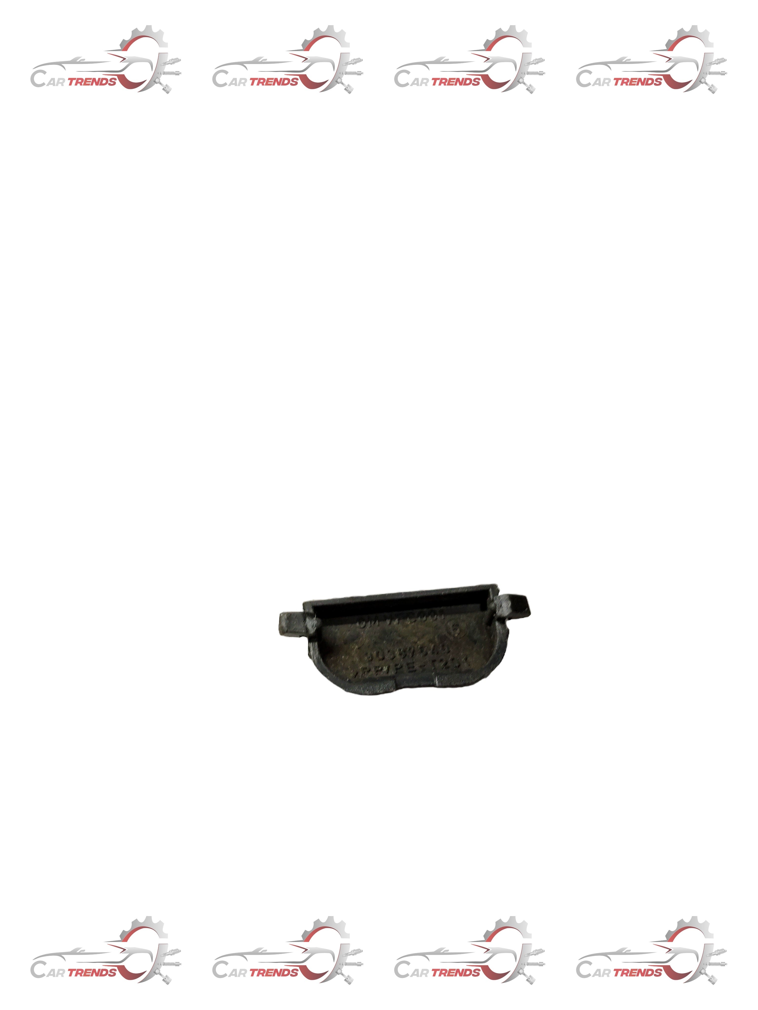 CarTrends S93280022 Trim Plate Cap Corsa for car spare parts, showing a black plastic trim cap with mounting clips.