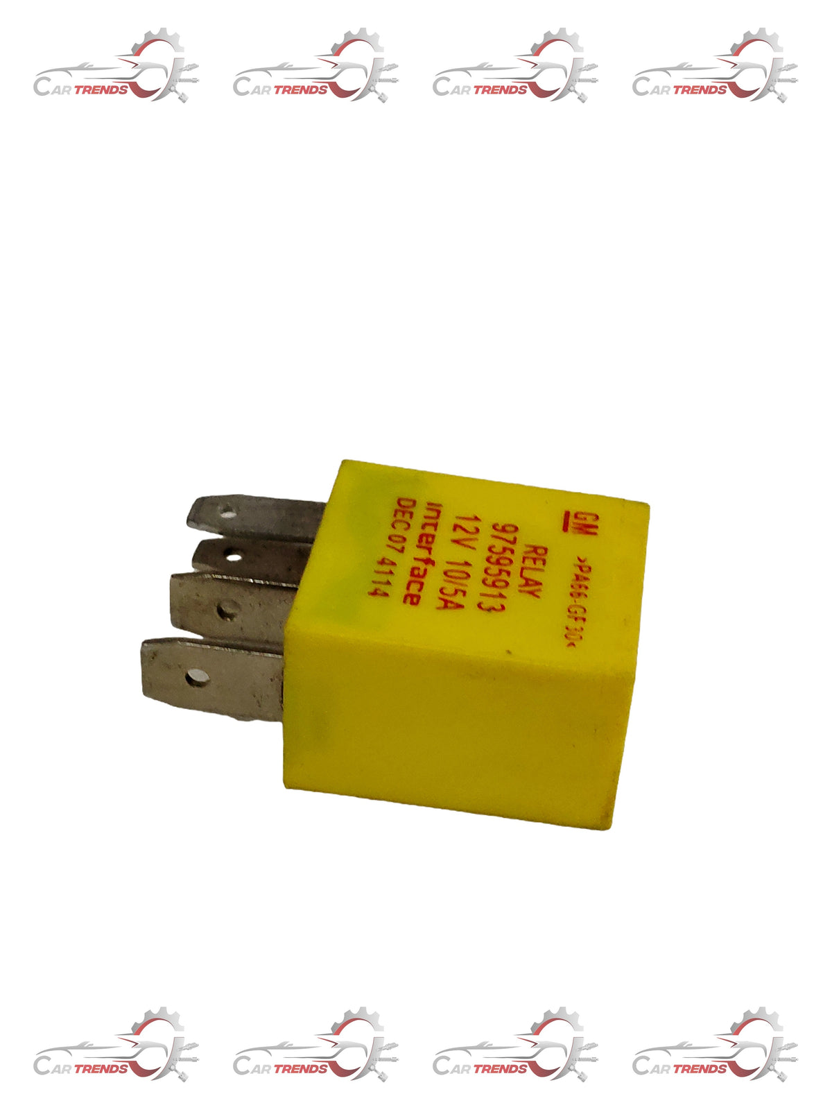 CarTrends Start Device Relay for Tavera, spare part showing a compact electronic relay with connectors on a white background.