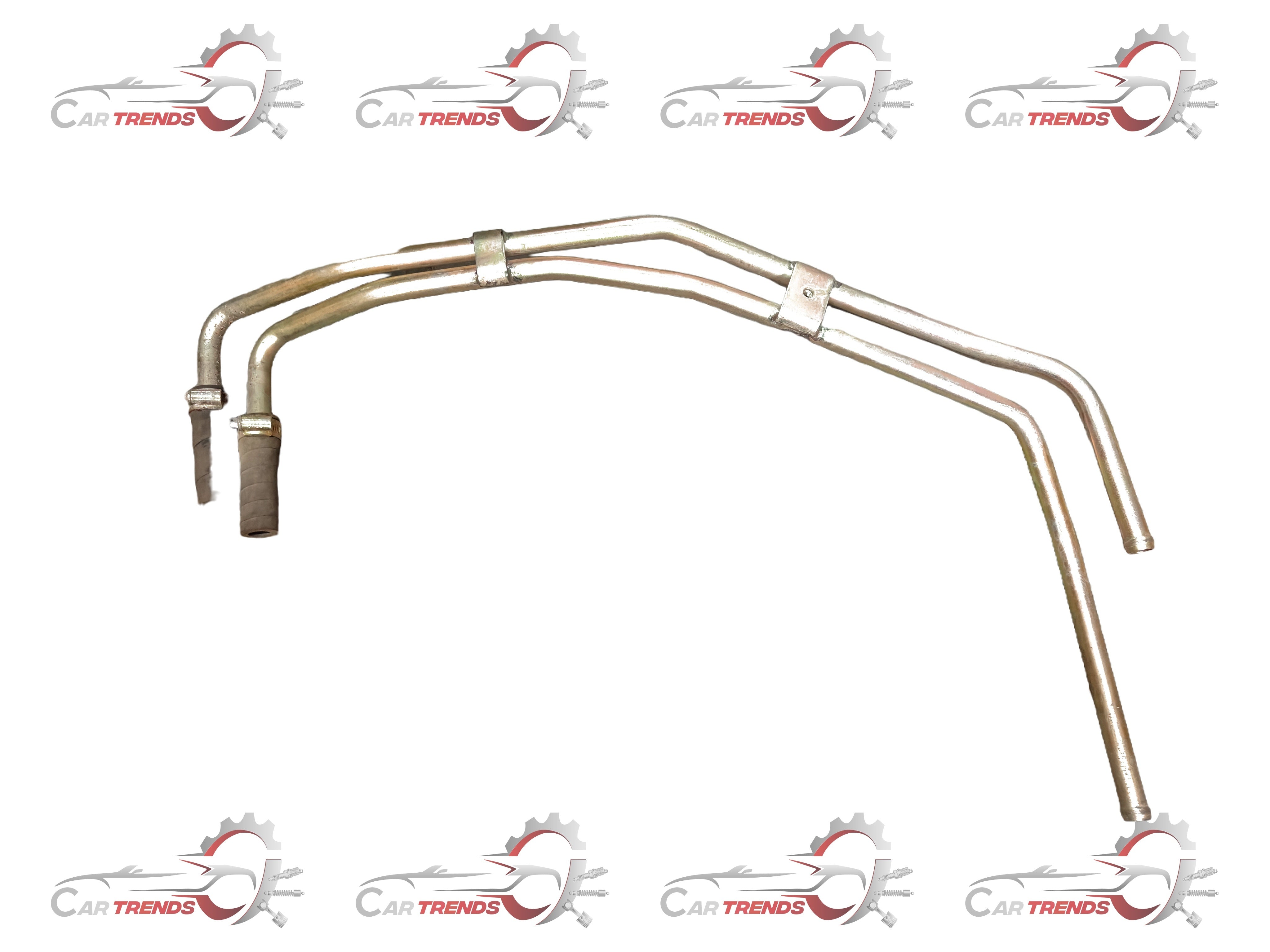 CarTrends EGR cooling pipe for Tavera, automotive spare part with metal tubing and connectors, designed for engine cooling system.