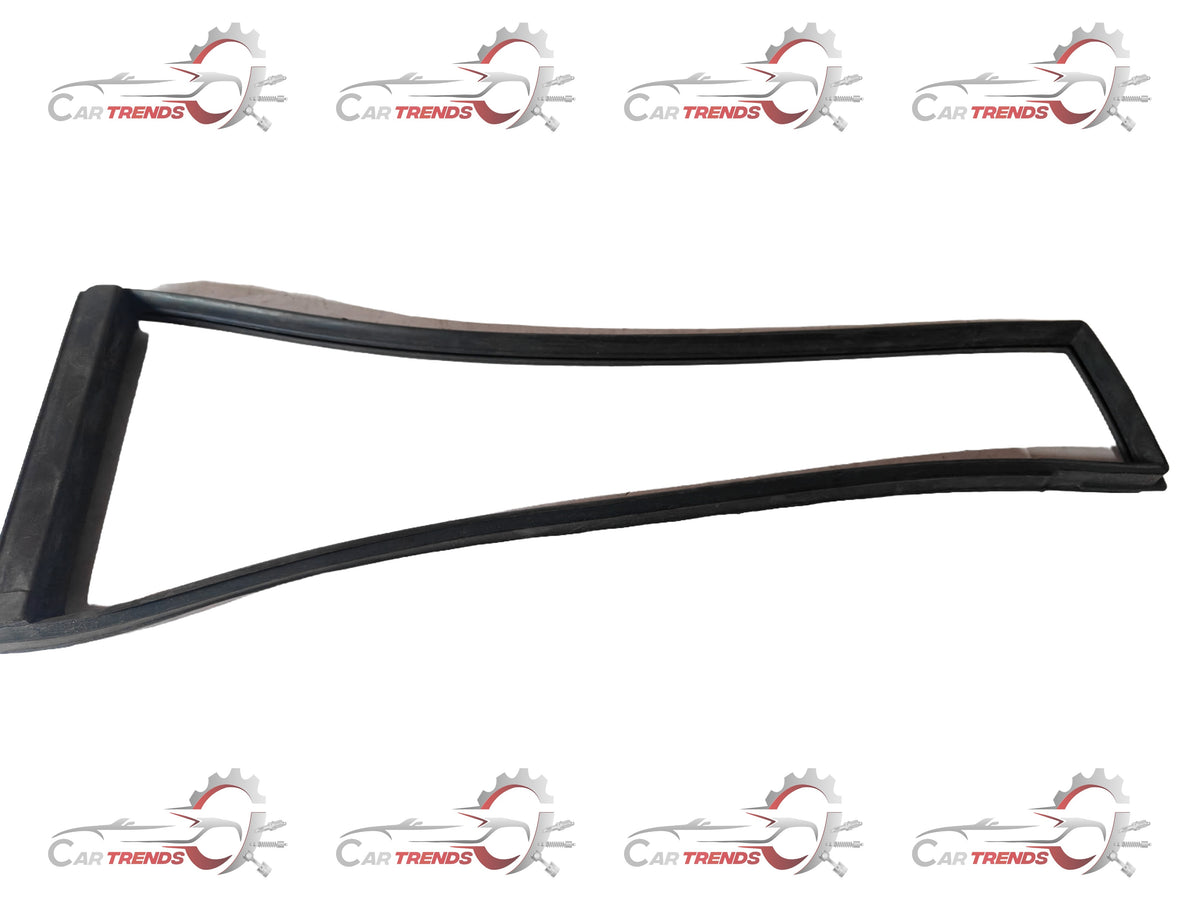 CarTrends rear door weatherstrip for Tavera left side, close-up of the spare part showing the rubber seal and installation edge.
