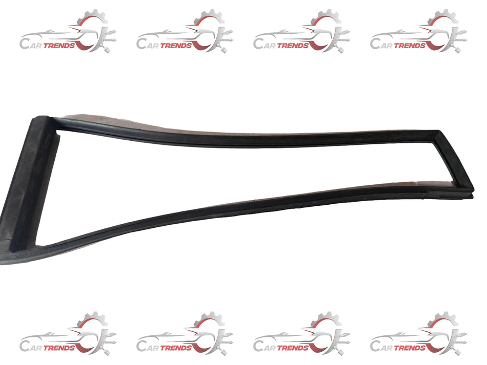 CarTrends rear door weatherstrip for Tavera left side, close-up of the spare part showing the rubber seal and installation edge.
