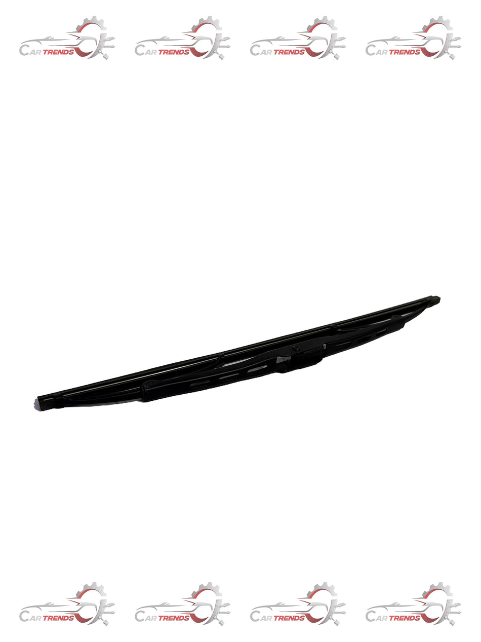 CarTrends rear wiper blade for Tavera, spare parts, shown attached to vehicle rear window for optimal visibility.