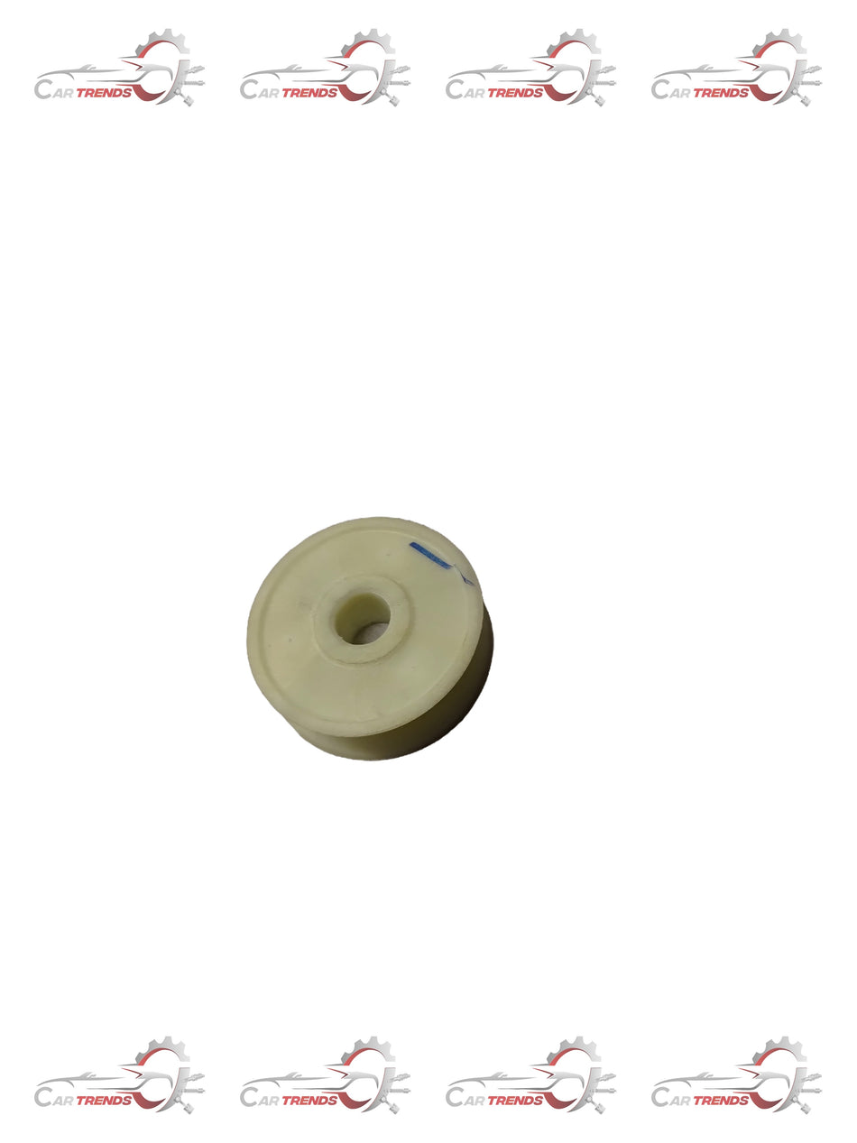 CarTrends parking brake cable roller for Tavera, spare part component, showing the metal roller with mounting brackets.