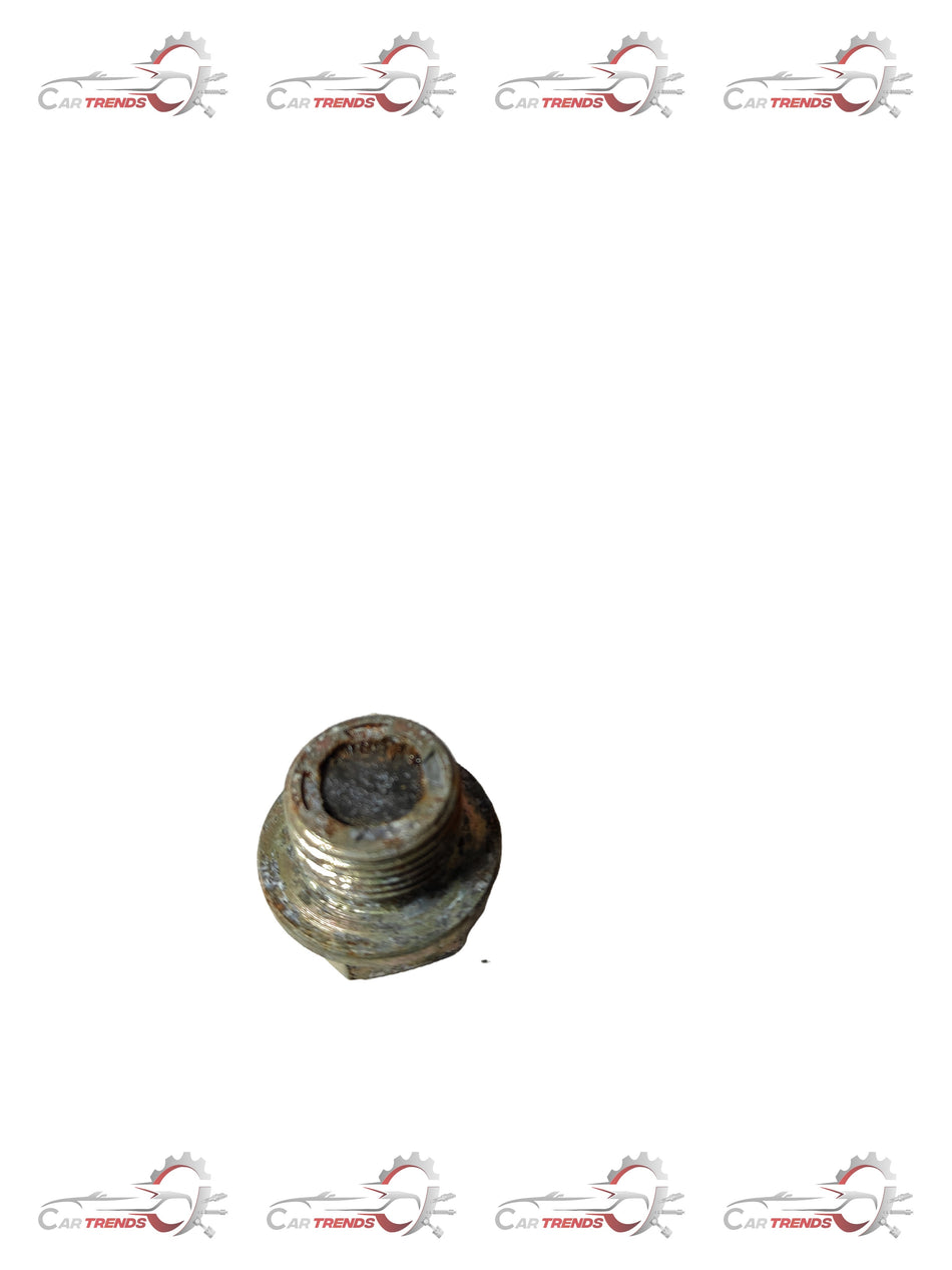 CarTrends T97597039 oil drain plug for Tavera, close-up view of spare parts for vehicle oil drainage system