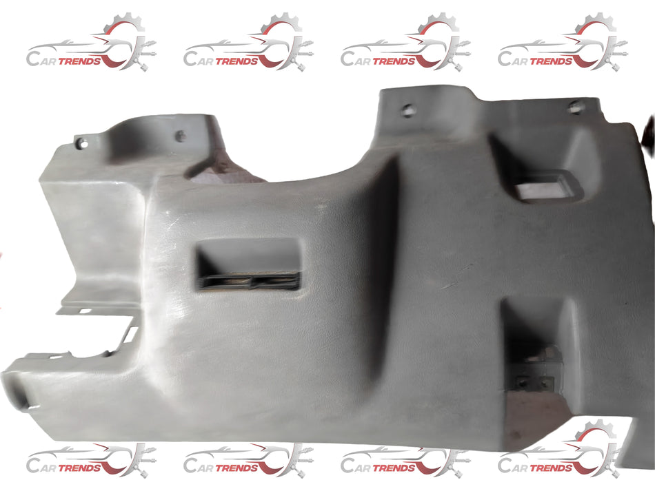 CarTrends T97599346 Tavera lower cover spare part, close-up view of the black plastic car lower panel component.