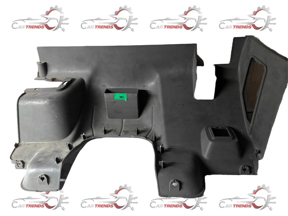 CarTrends T97599346 I P lower cover for Tavera, automotive spare part shown in black plastic with mounting details