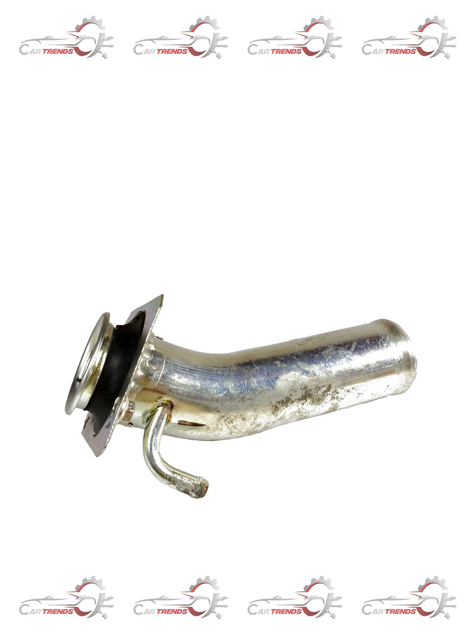 CarTrends fuel filler neck for Tavera, spare part replacement, showing the metal filler neck component for vehicle refueling.