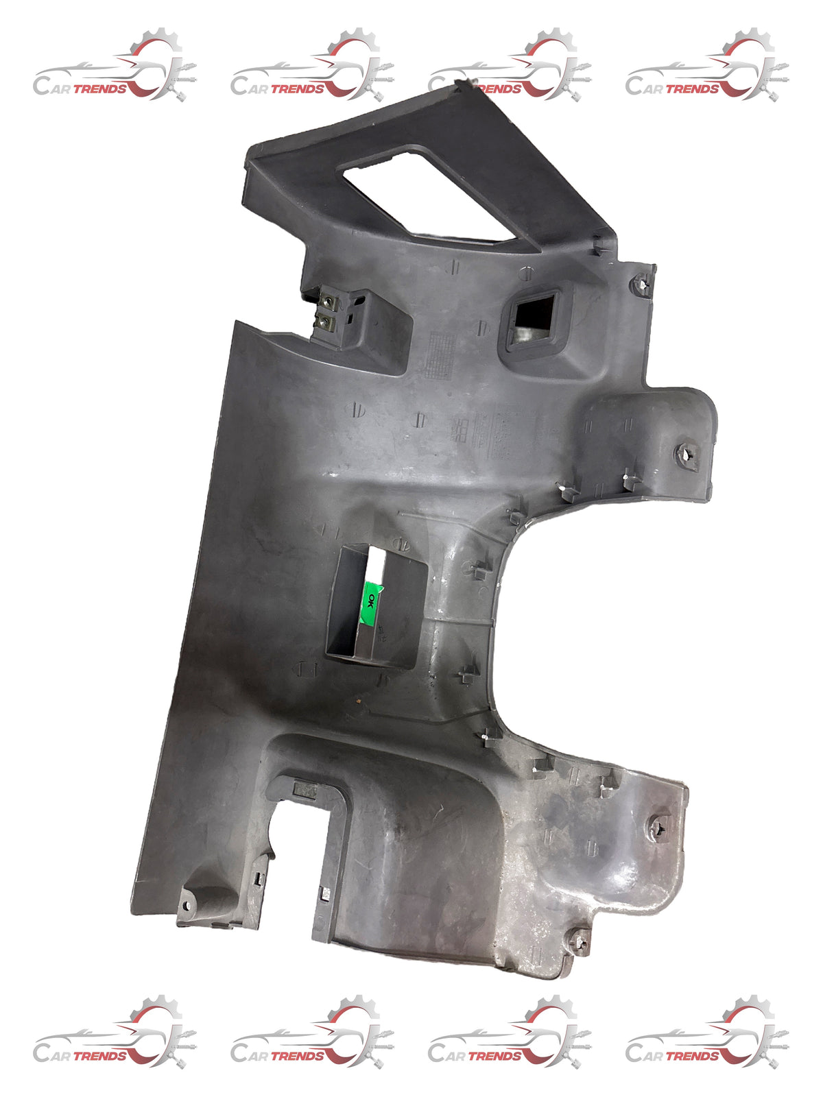 CarTrends IP Lower Cover for Tavera, spare part shown in black with mounting clips visible.