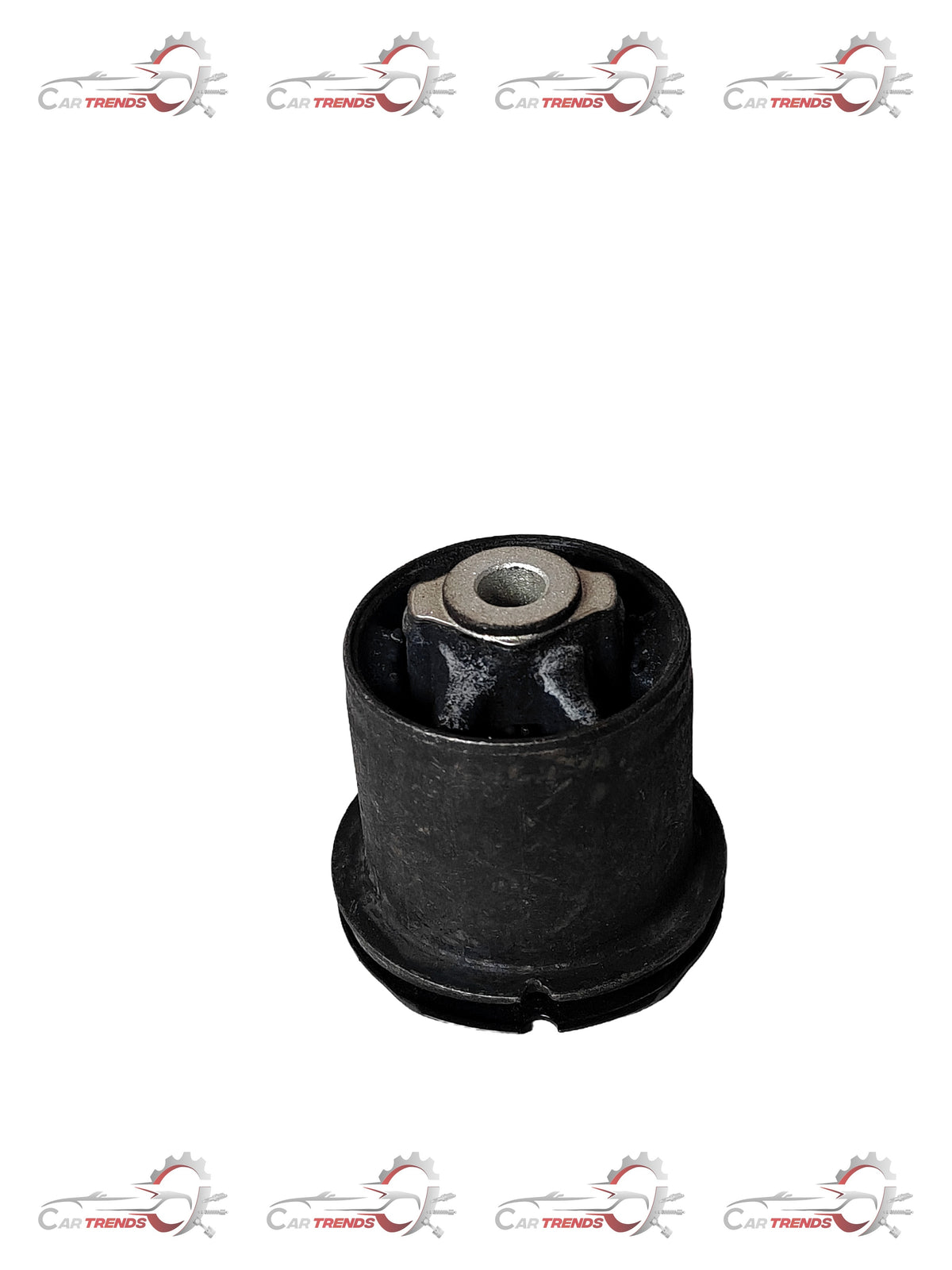 CarTrends Creta trailing arm bush, a close-up of the black rubber and metal component used as a spare part for vehicle suspension.