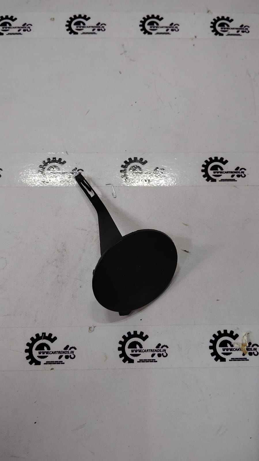 Tata Zest tow hook cover bolt by CarTrends, bumper hardware replacement with a black finish, part #542788506314.
