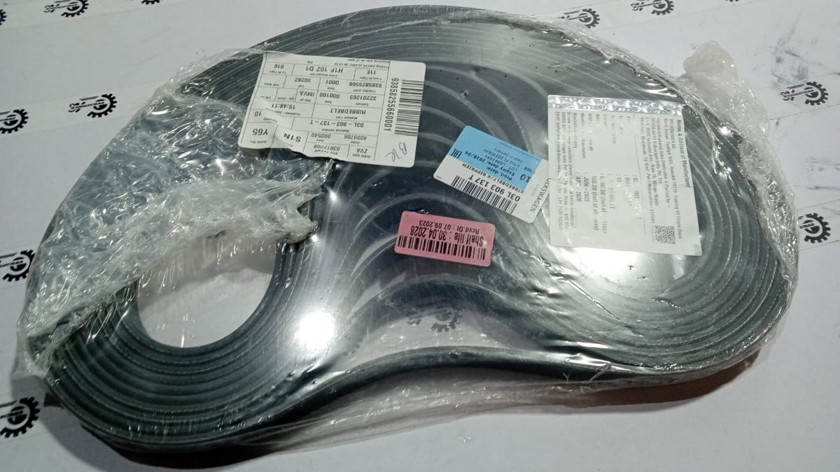Poly V belt for Skoda Rapid by CarTrends, compatible with VW models, showing the black rubber belt with pulley grooves.