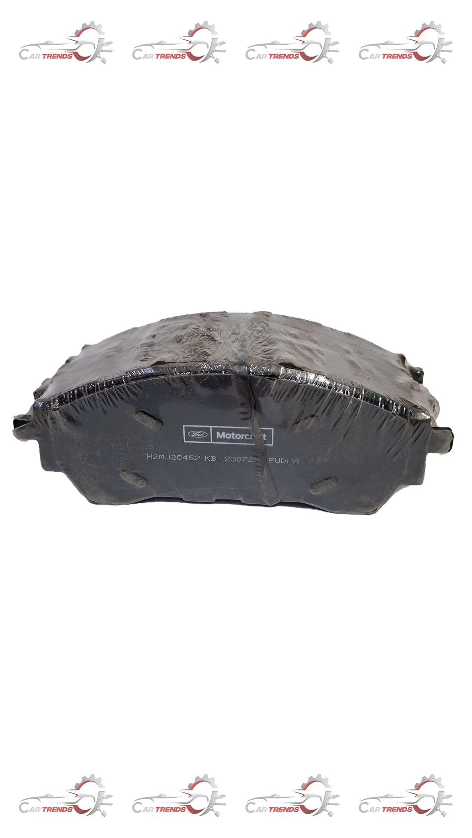 Front brake pad for Ford Endeavor Type 3, model H2MZ2V001C, showing the brake pad component with manufacturer markings.