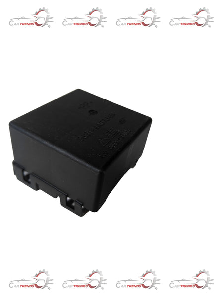 Ford Fiesta fuse junction cover, genuine OEM part, black plastic with molded details, designed for Ford Fiesta 1st generation vehicles.