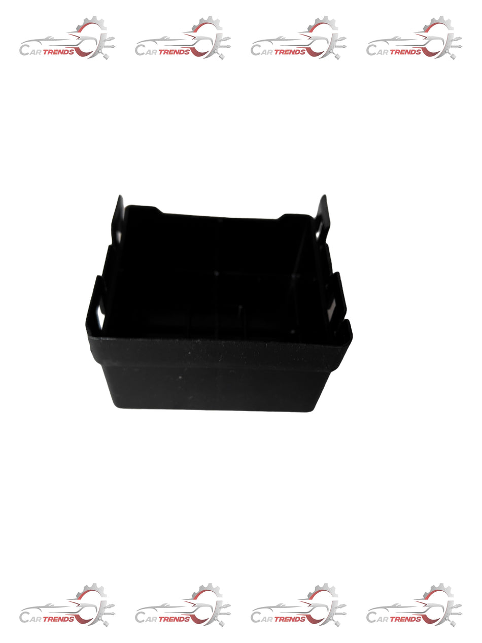 Ford Fiesta 1st gen fuse junction cover, part number 2S6Z14A003B, black plastic automotive fuse box cover.