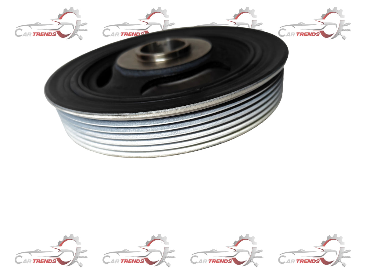 Ford Pulley Crankshaft AV6Z6312A, automotive engine part, showing the pulley with detailed metal surface and mounting holes.