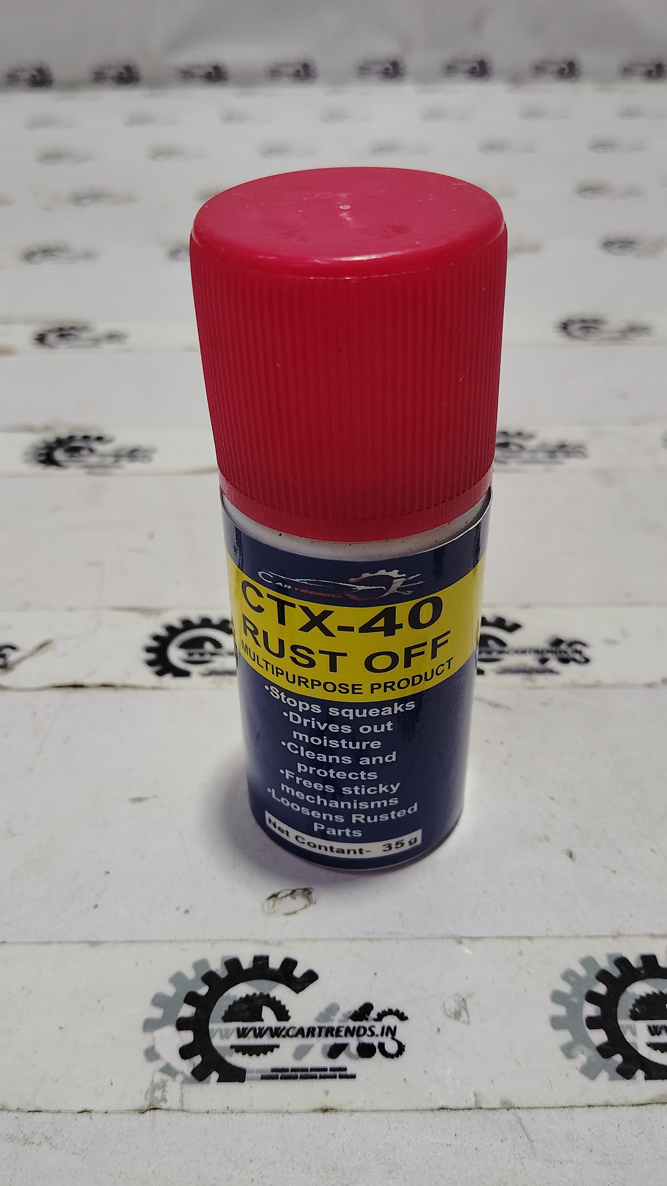 Galio Rust Off CTX-40 35ml rust remover bottle with label visible, designed for metal rust removal.
