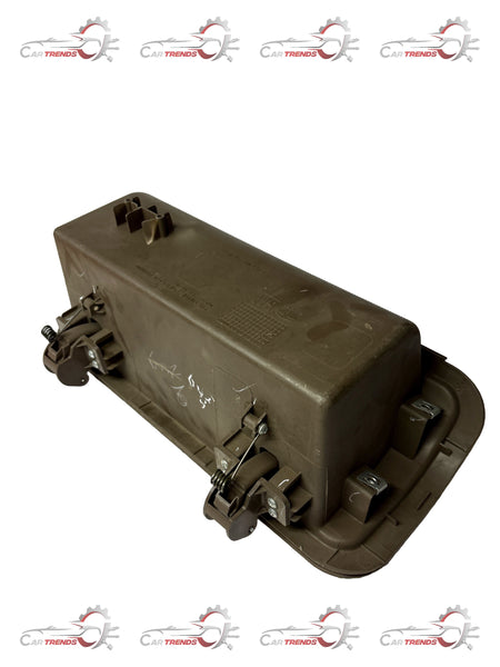 General Motors Box A Deposit for Tavera vehicle, showing a durable metal part with GM branding and specifications.