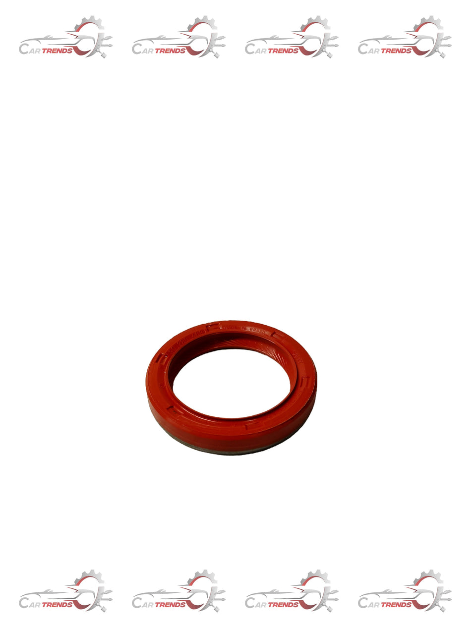 General Motors camshaft seal for Corsa, engine part, black rubber seal designed to prevent oil leaks in automotive engines.