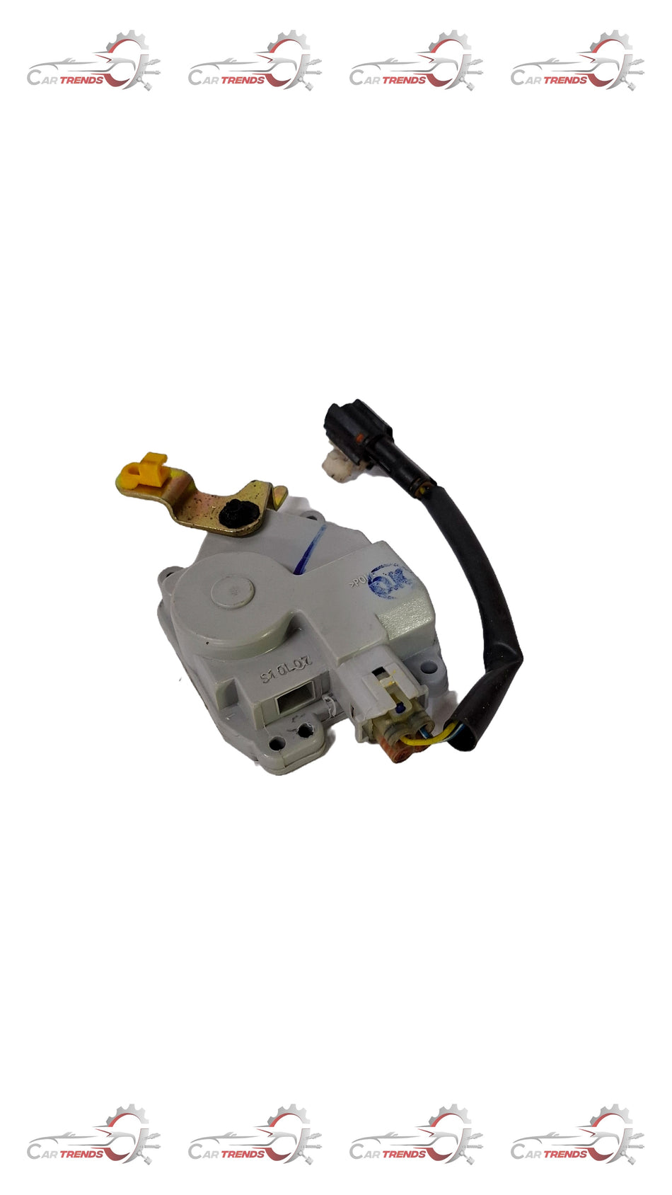 Front left door actuator for Tavera by General Motors, showing the automotive door component and electrical connector.
