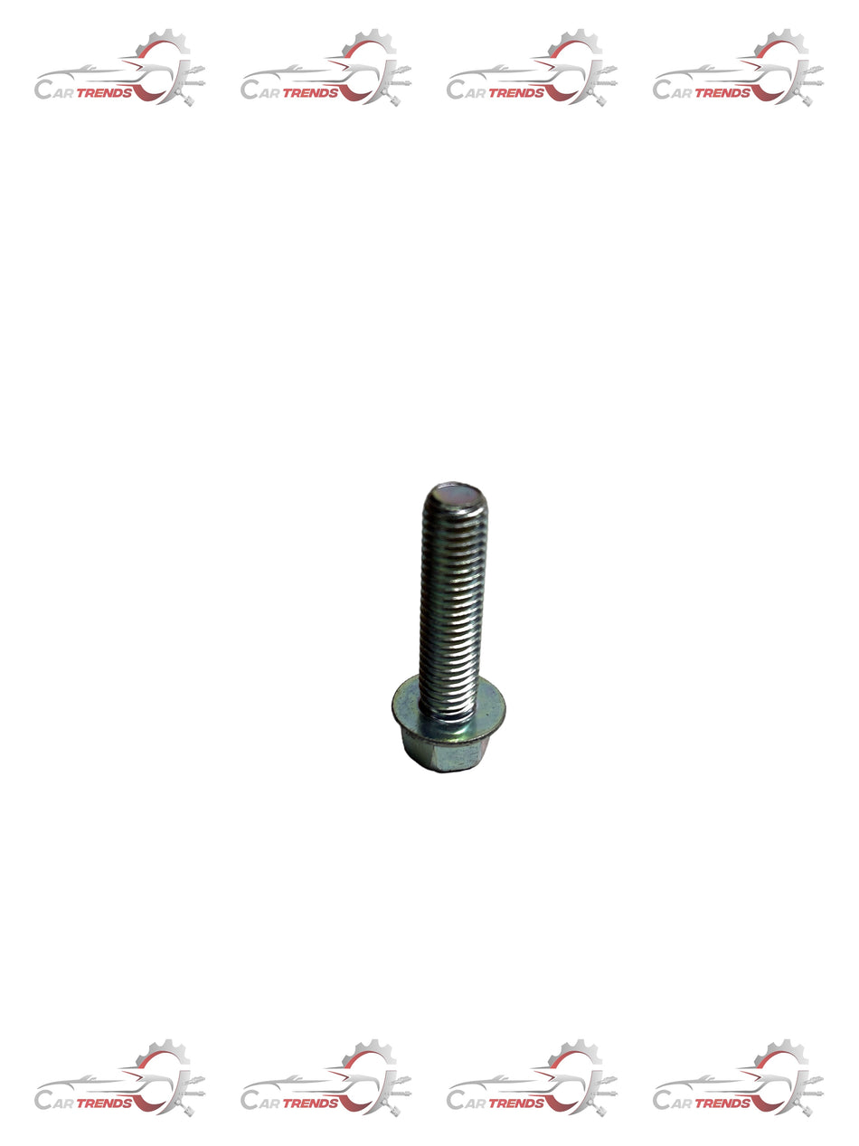 Hex flange bolt for Chevrolet Aveo J94500979 by General Motors, showing the metallic bolt with a flanged head.