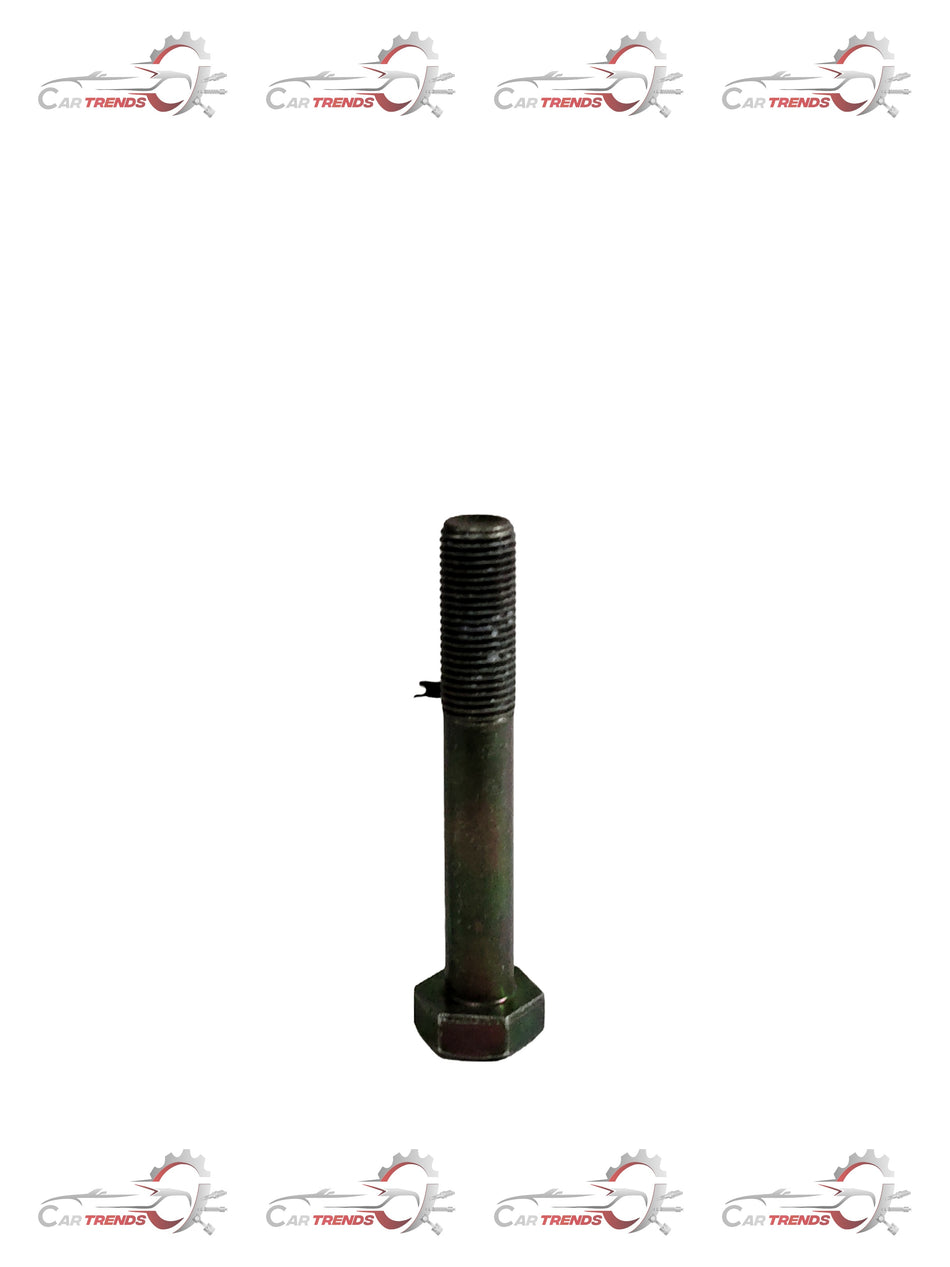 Lower link bolt for Chevrolet Tavera by General Motors, shown in a close-up image highlighting the part's design and threading.