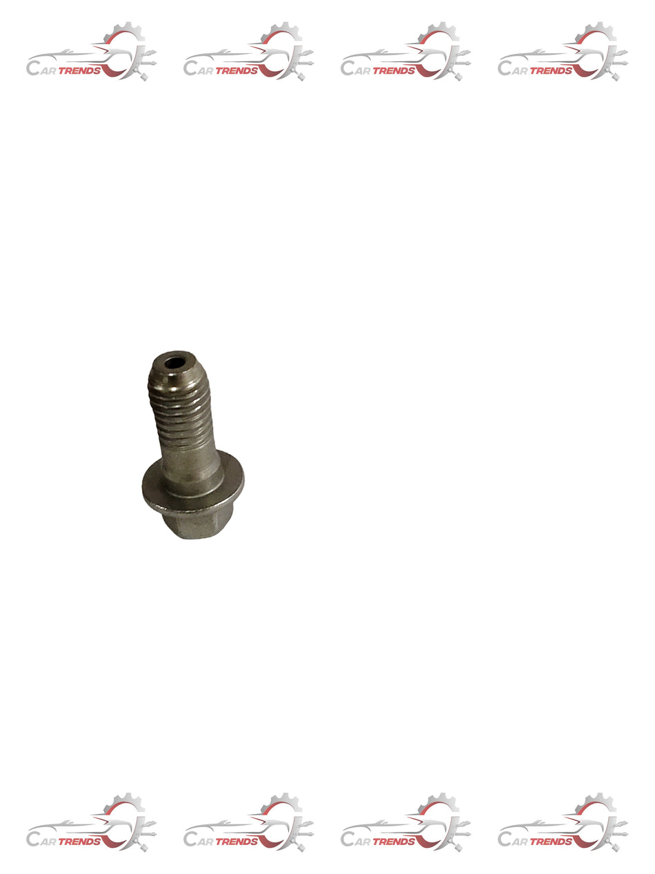General Motors BOLT RR brake pipe fitting part for 2018 Cruze, shown as a metal brake pipe fitting in the image.