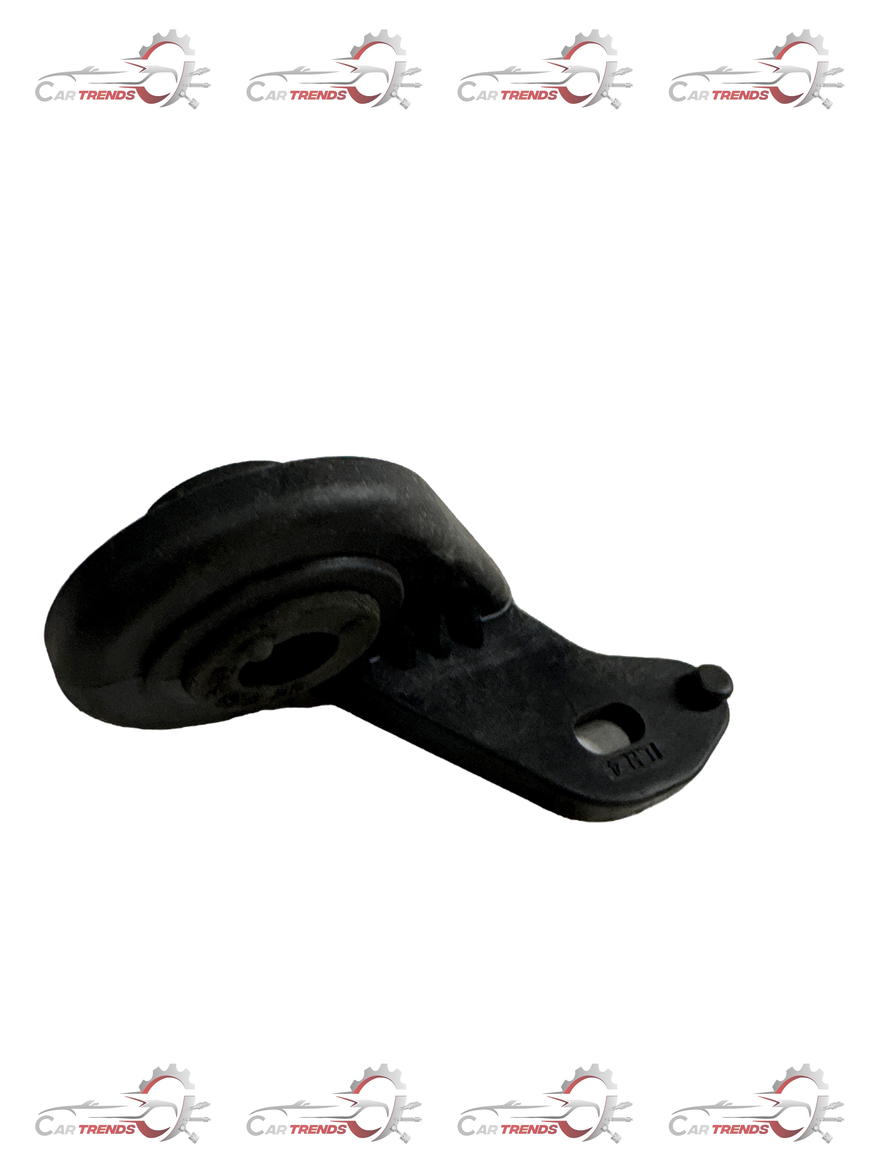 General Motors LH upper radiator bracket for Aveo, part J96536670, shown in black metal with mounting points.